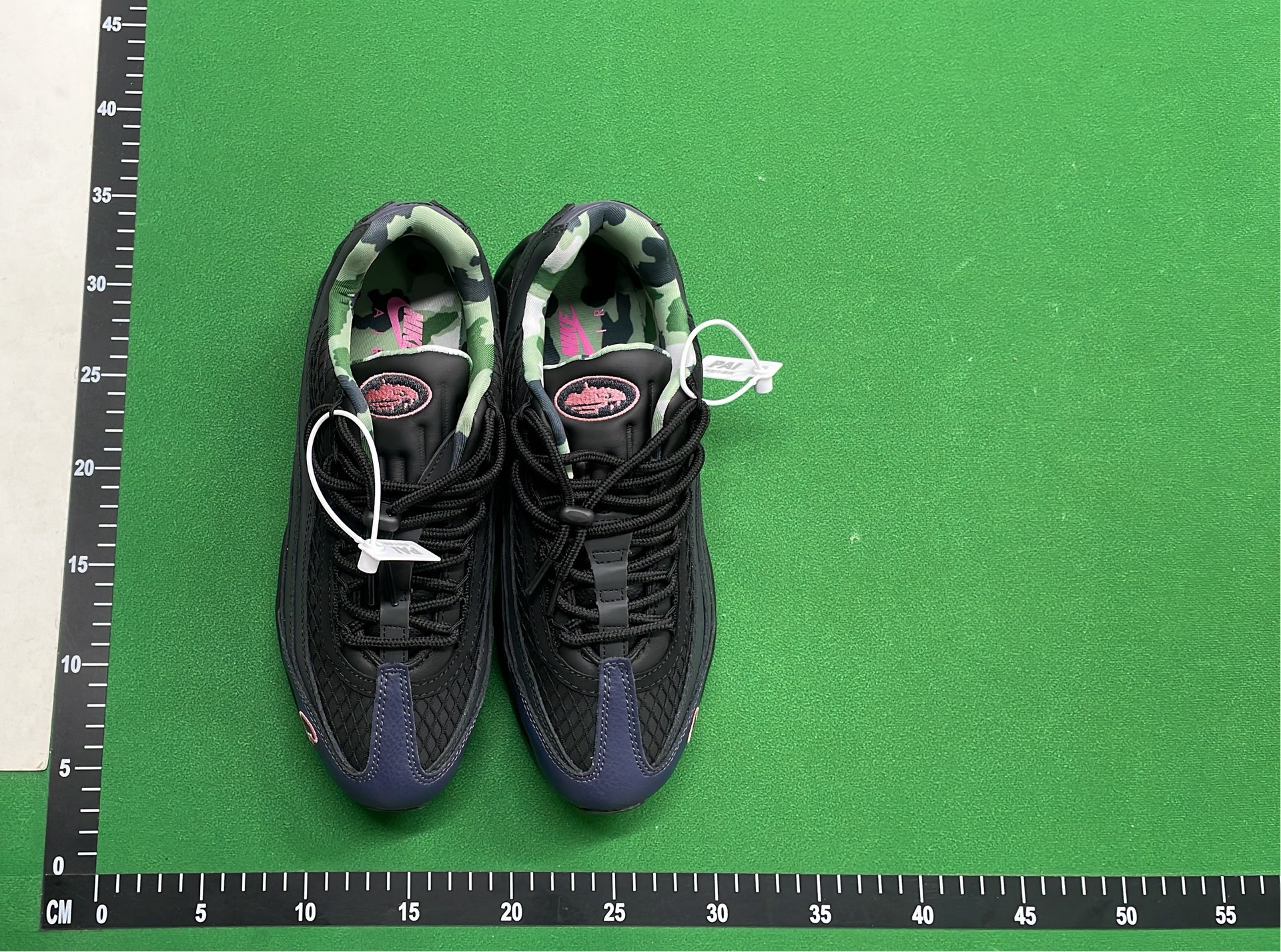 Corteiz x Air Max 95 Sneakers - Black, Purple, Olive & Yellow Accents
