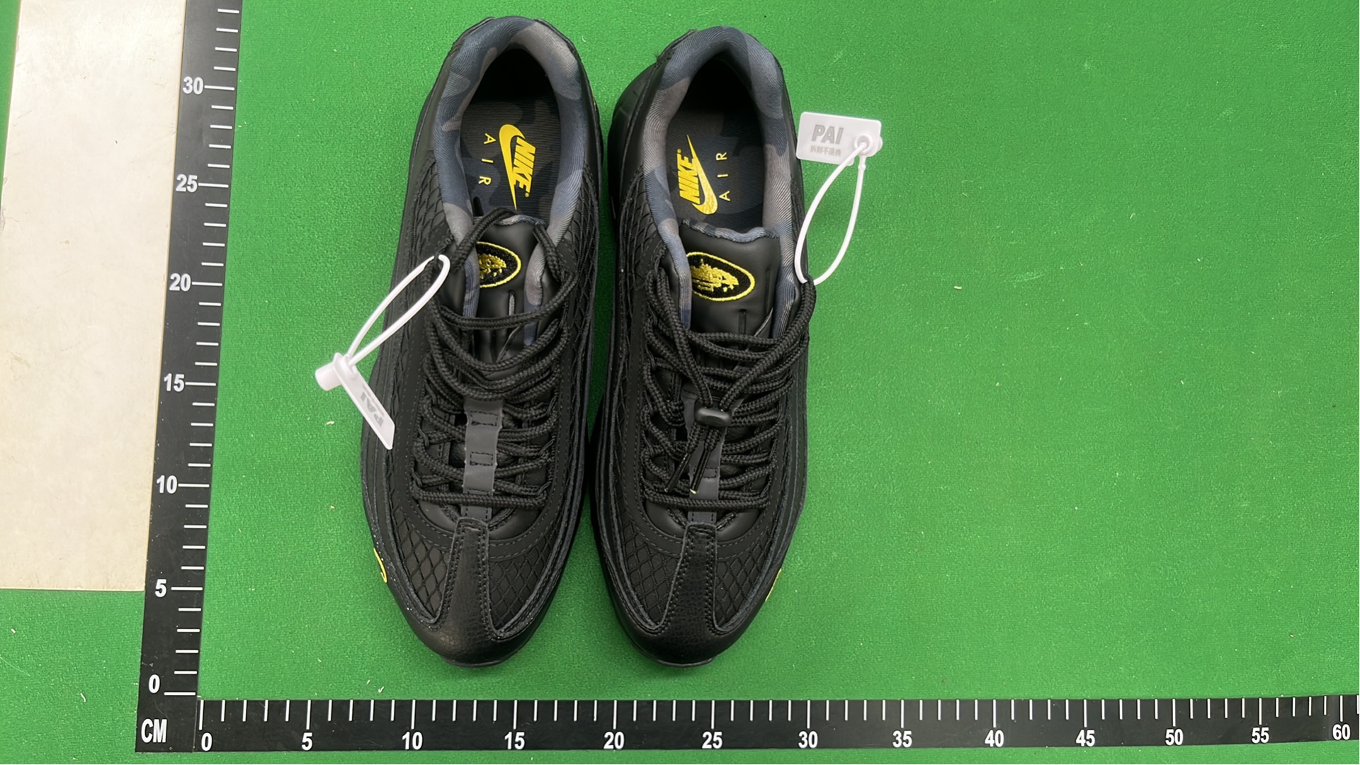 Corteiz x Air Max 95 Sneakers - Black, Purple, Olive & Yellow Accents