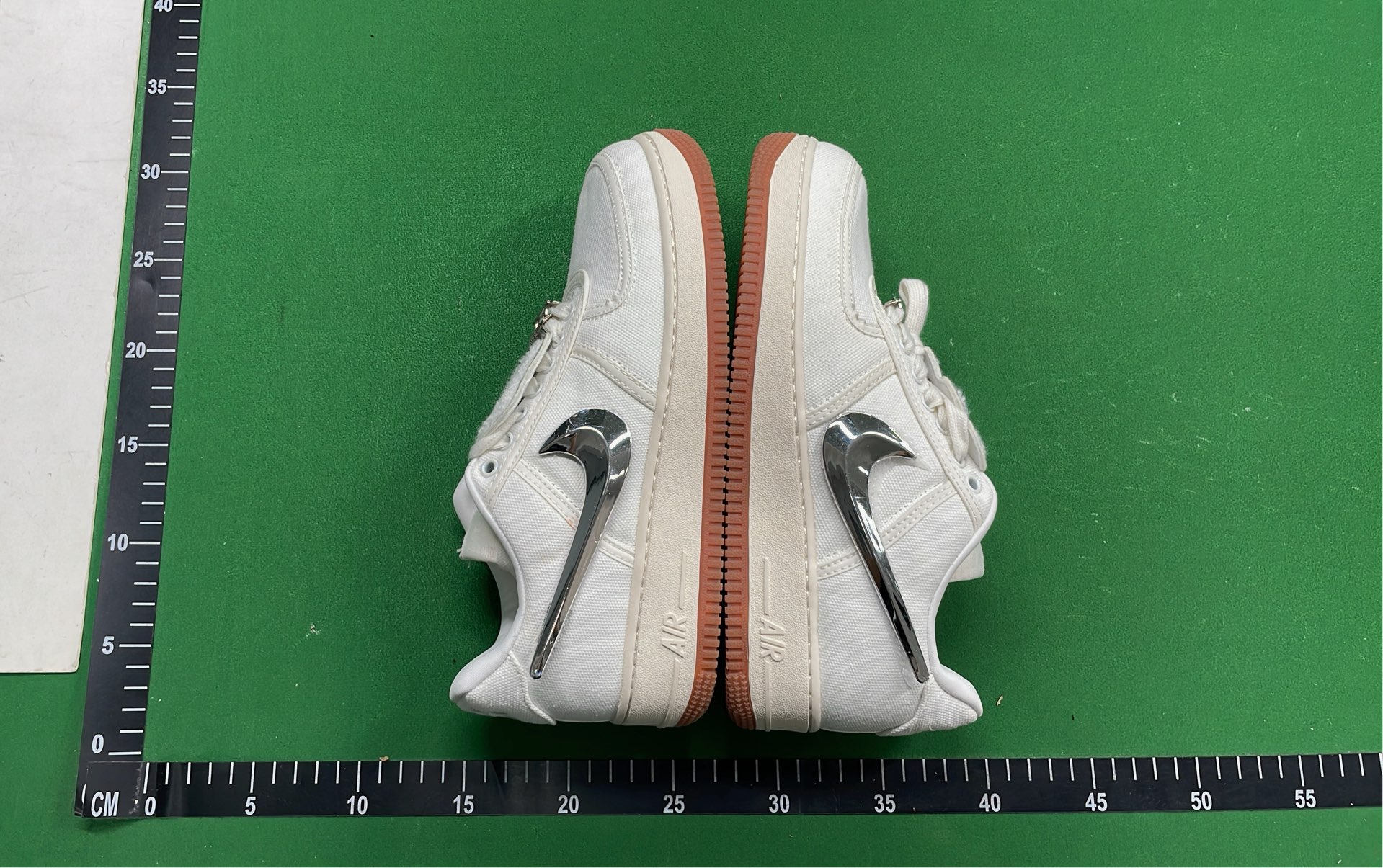 Nike Air Force 1 Low White Silver Swoosh Sneakers
