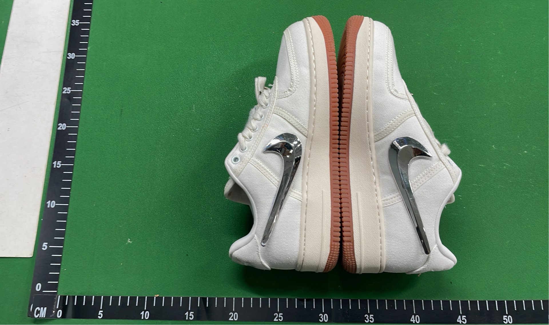 Nike Air Force 1 Low White Silver Swoosh Sneakers
