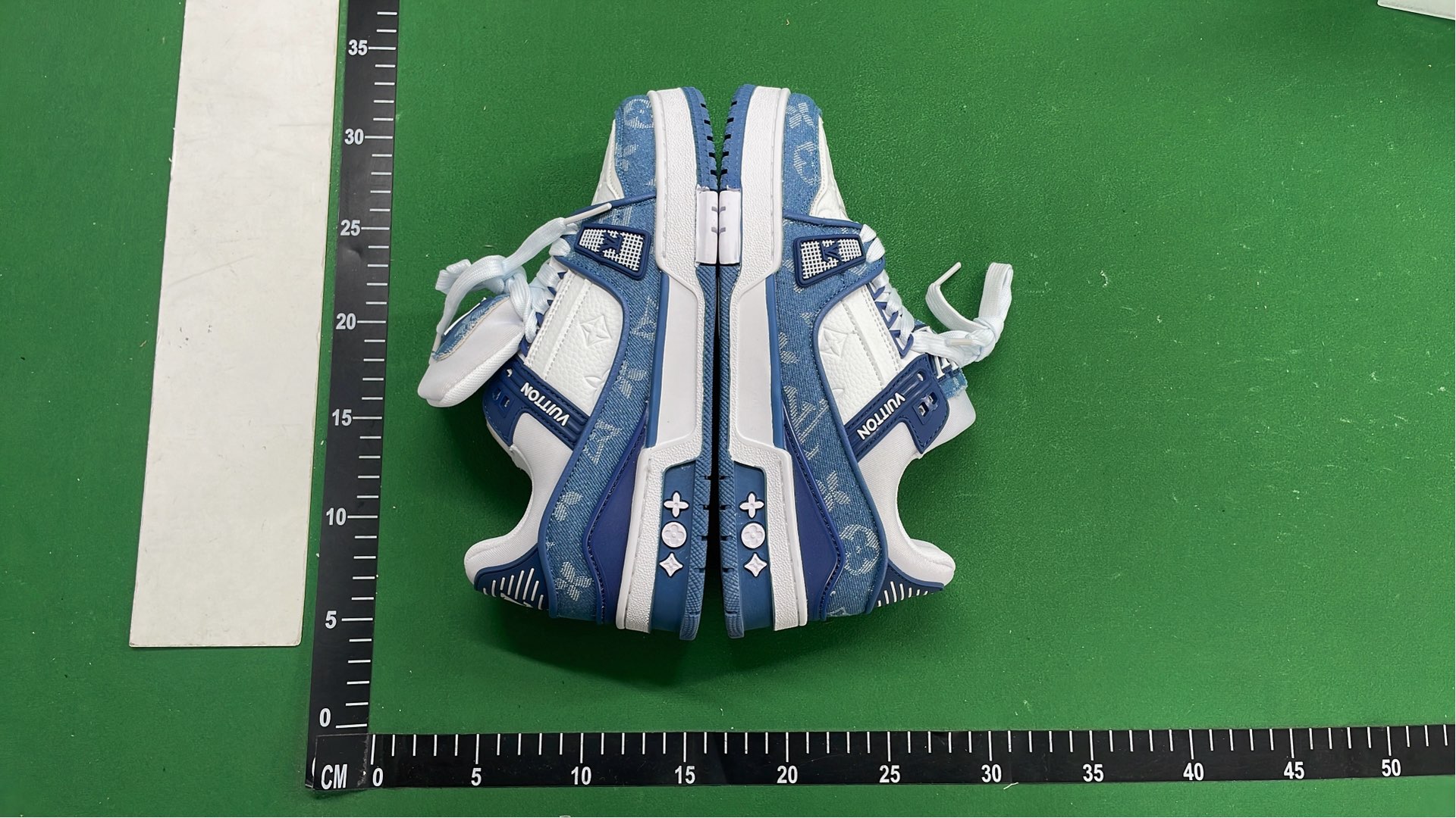 LV Monogram Denim Sneakers for Men Women