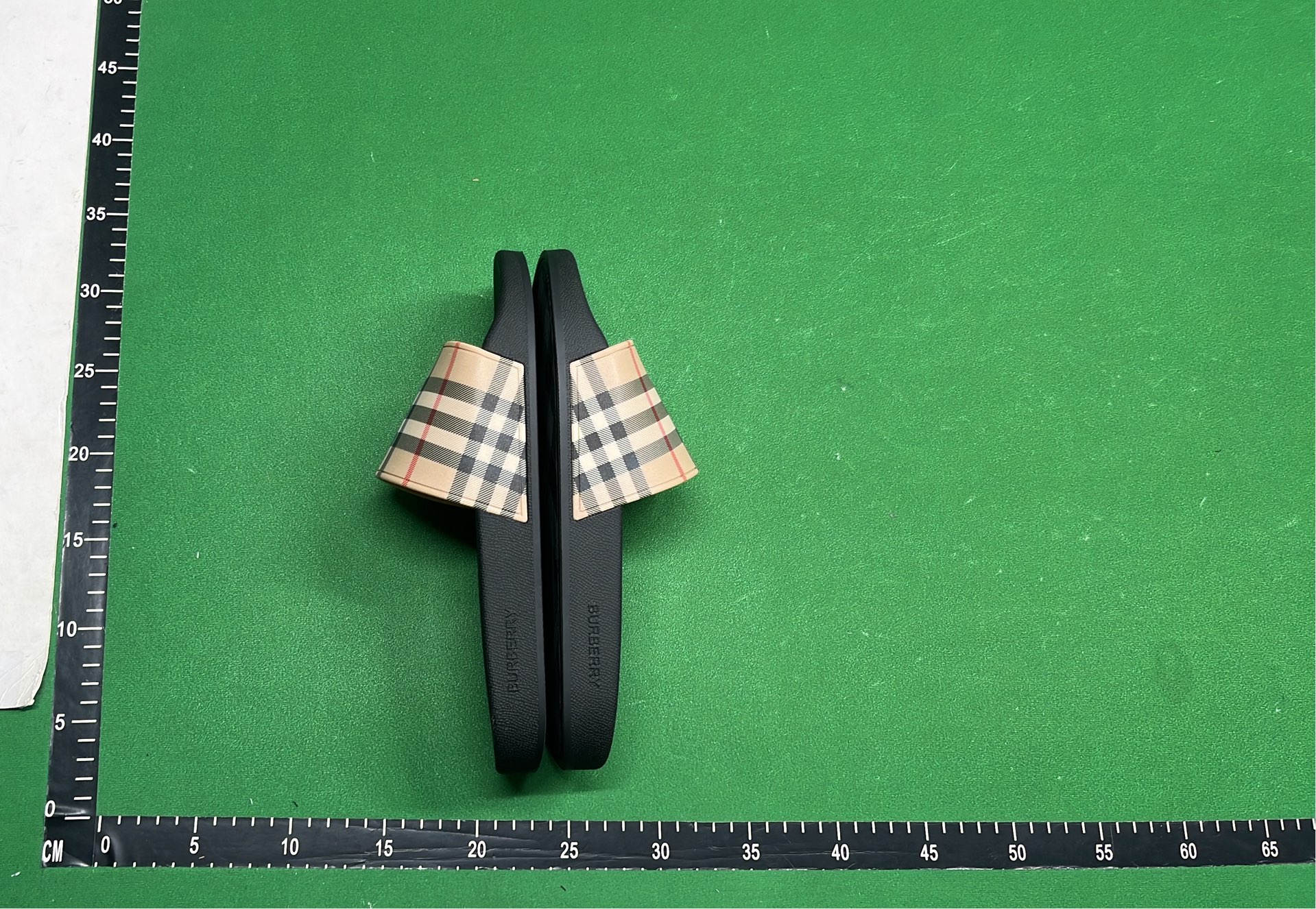 Burberry Slide Sandals with Iconic Check Patterns