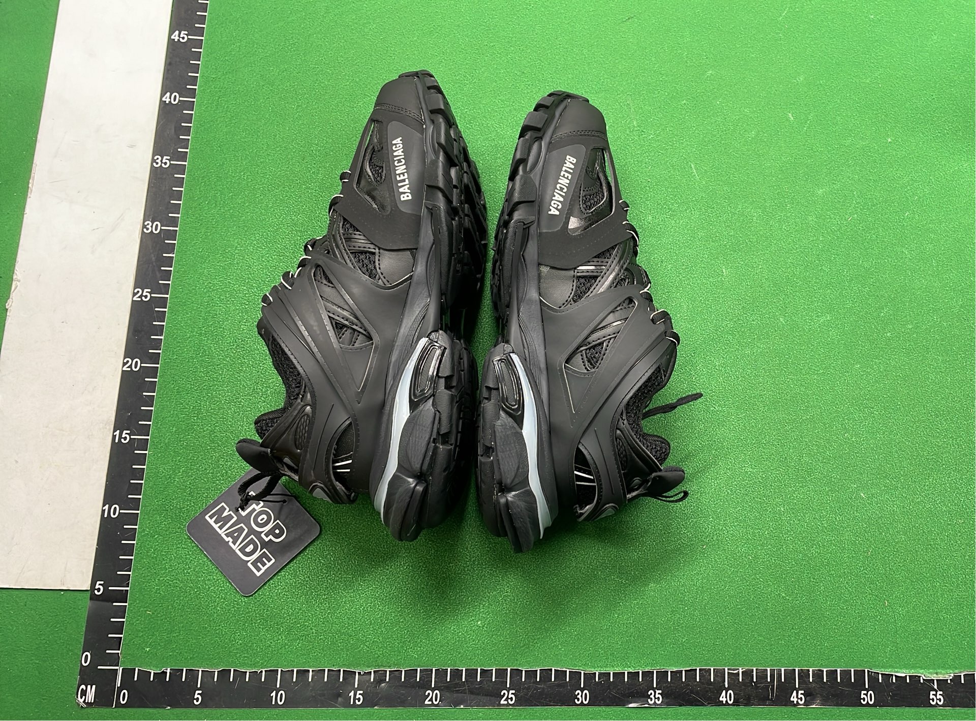 Balenciaga Black LED Sneakers with Transparent Sole