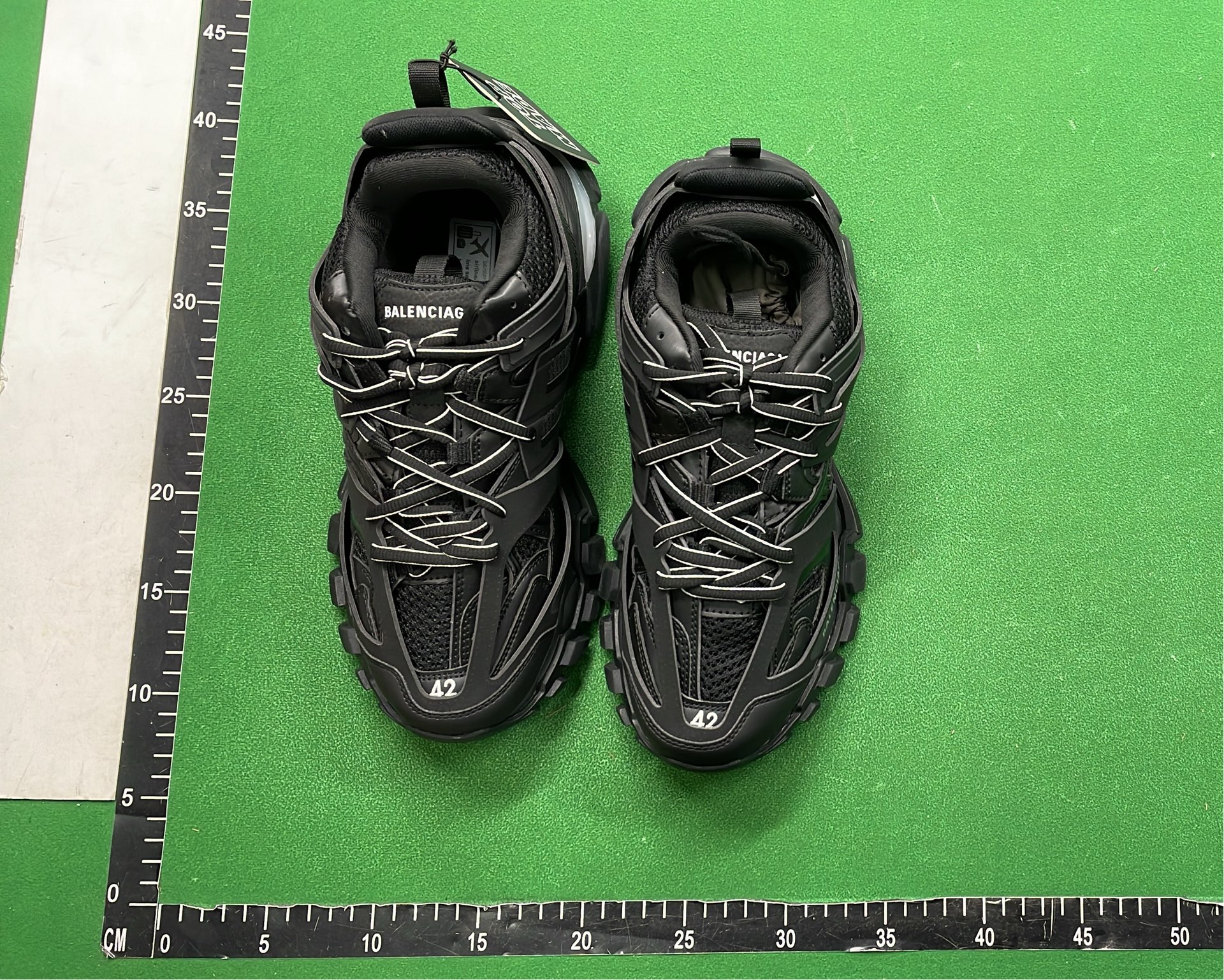 Balenciaga Black LED Sneakers with Transparent Sole