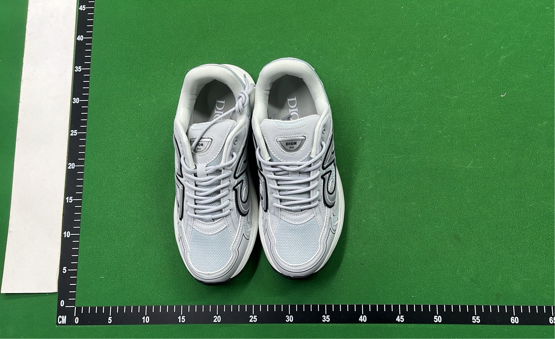 Dior Black Sneakers with White Outlines