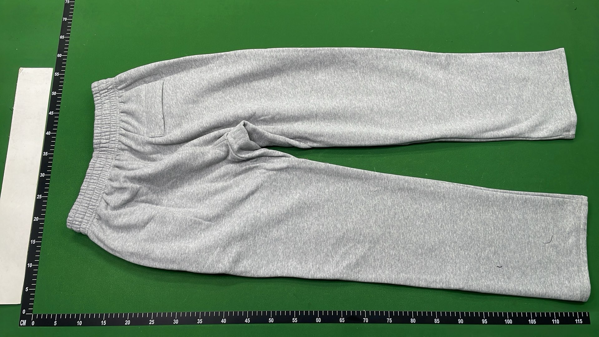 Gray Cotton Sweatpants with Elastic Waistband