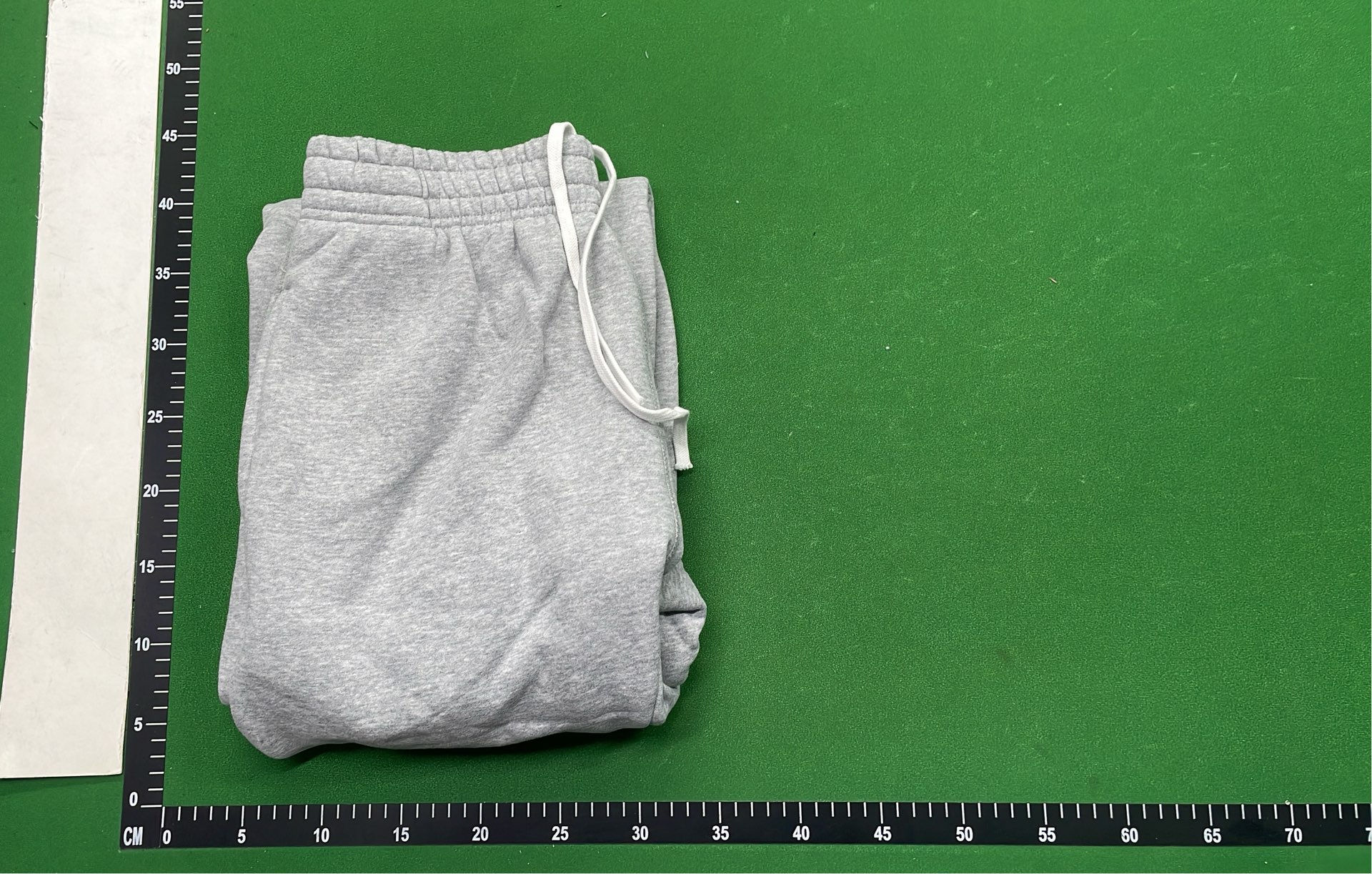 Gray Cotton Sweatpants with Elastic Waistband