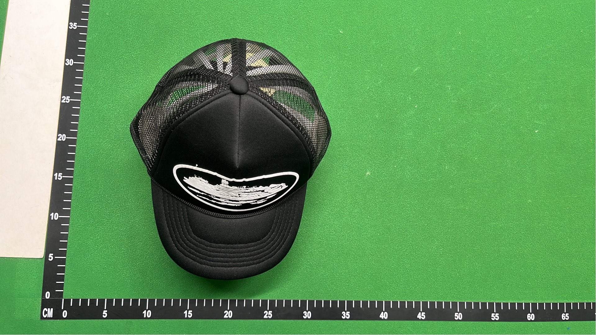 Black Trucker Hat with Cruise Ship Design
