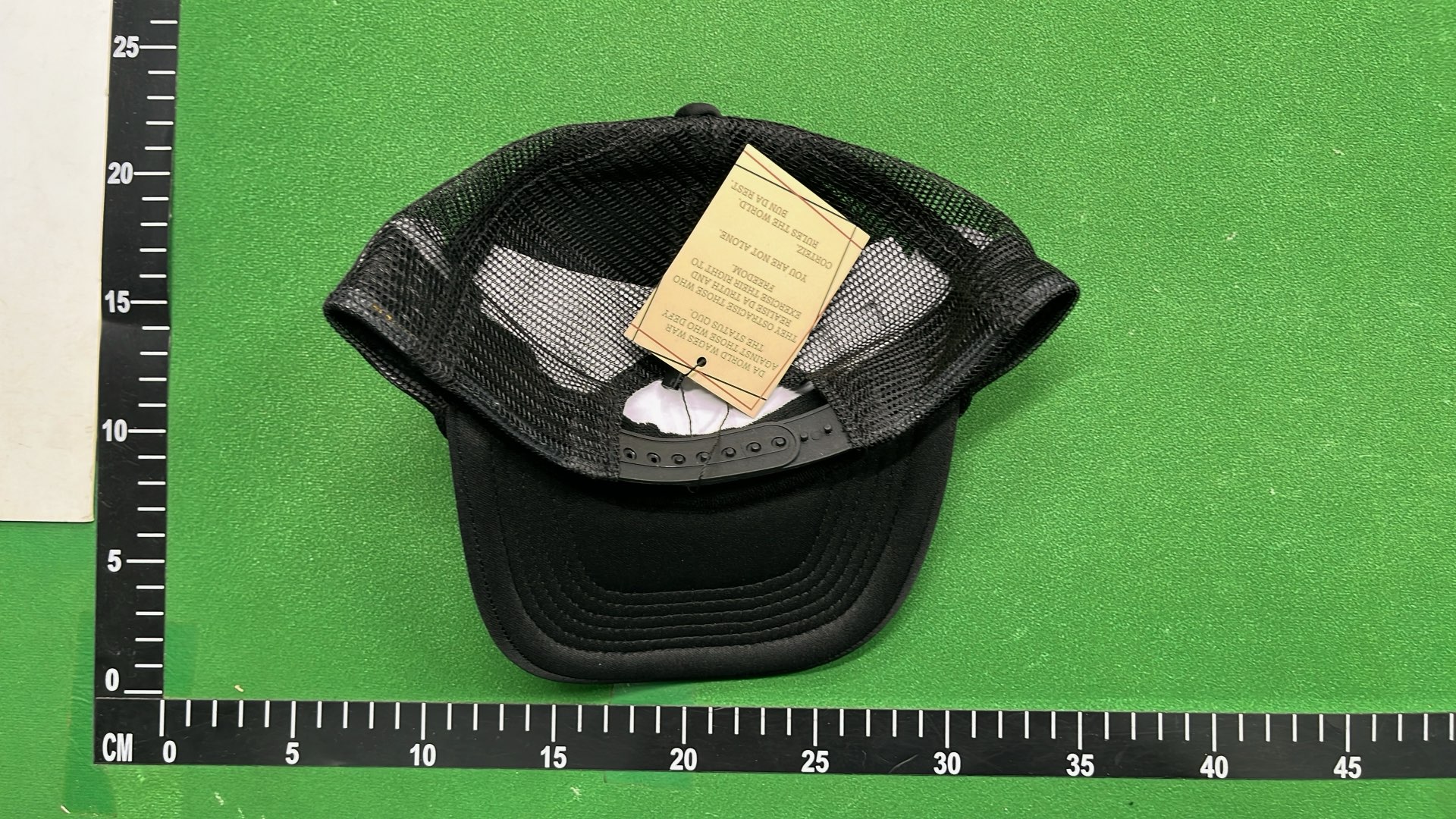 Black Trucker Hat with Cruise Ship Design