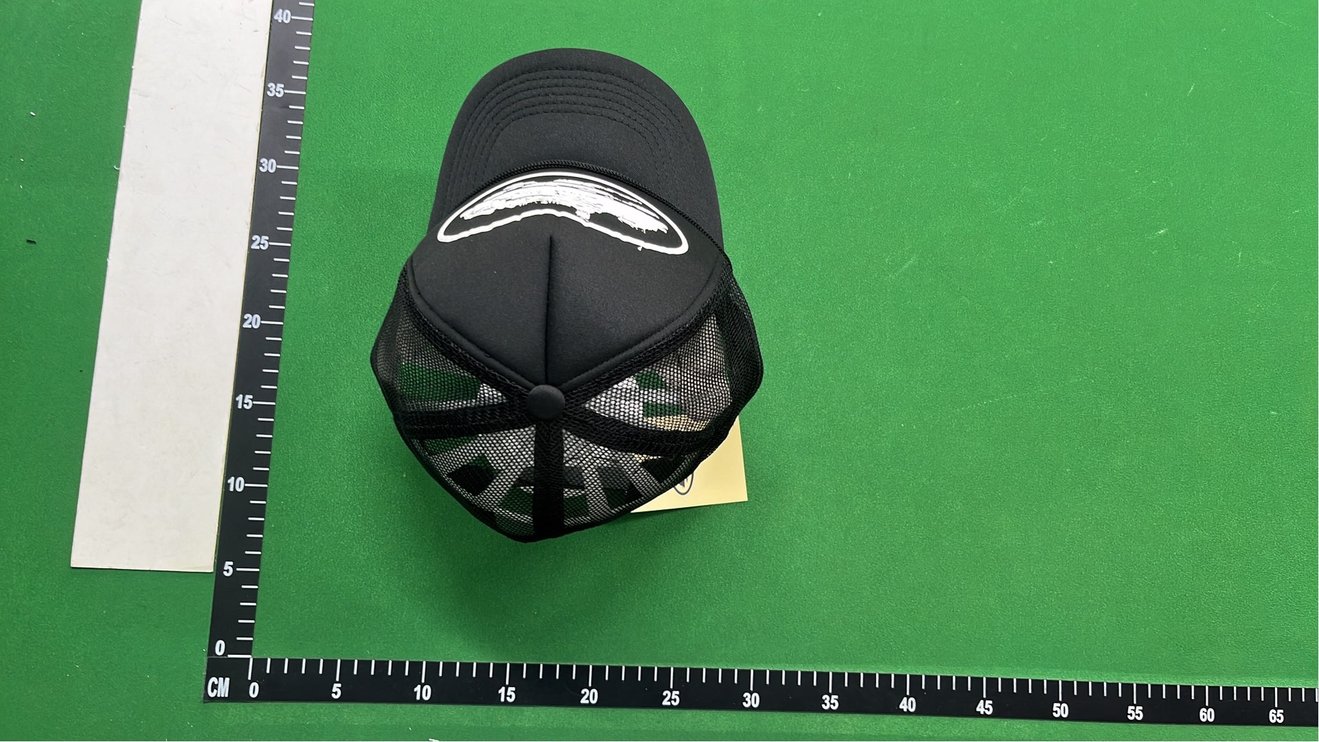 Black Trucker Hat with Cruise Ship Design