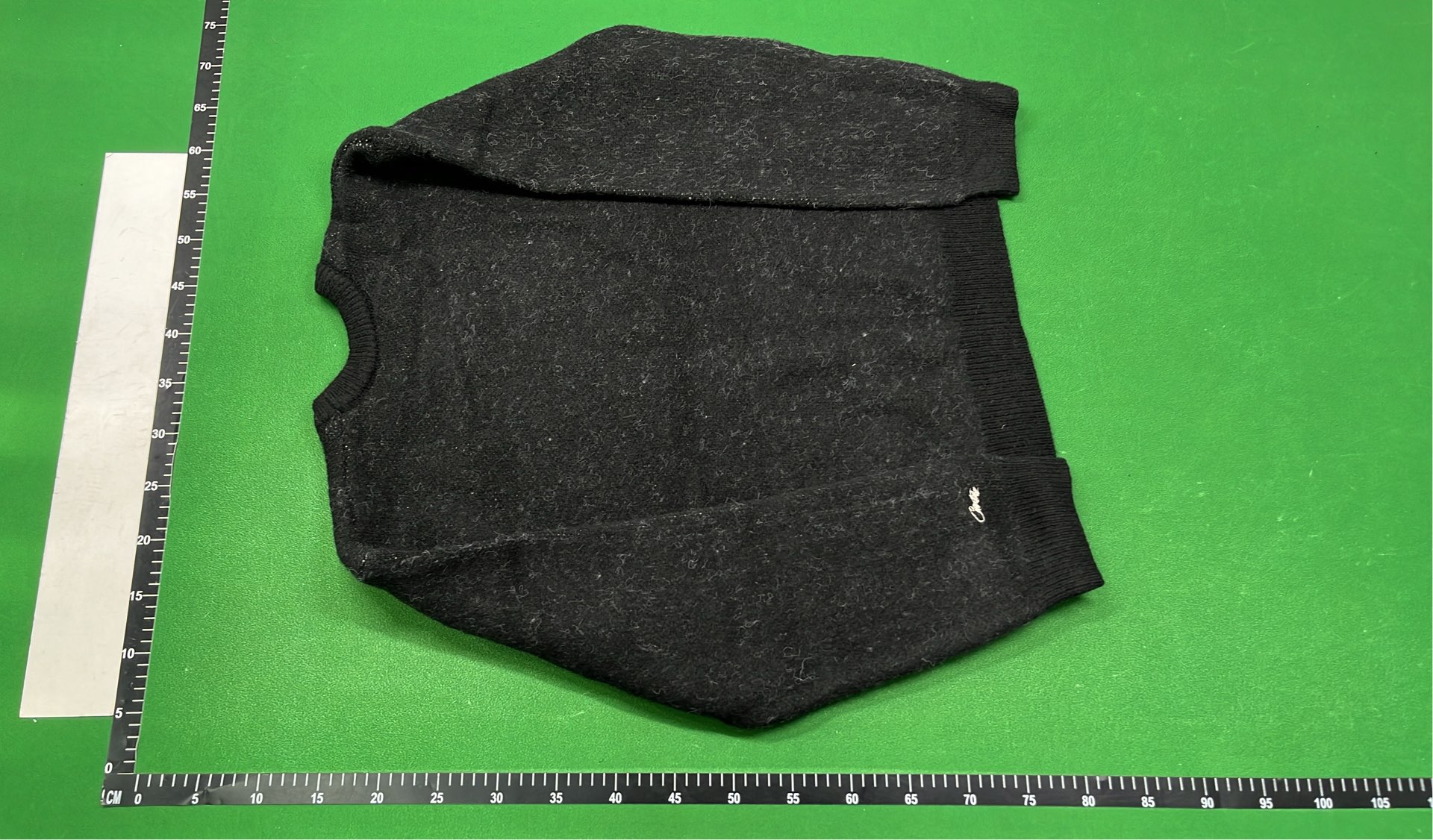 Black CJ Logo Sweater with White Star Design