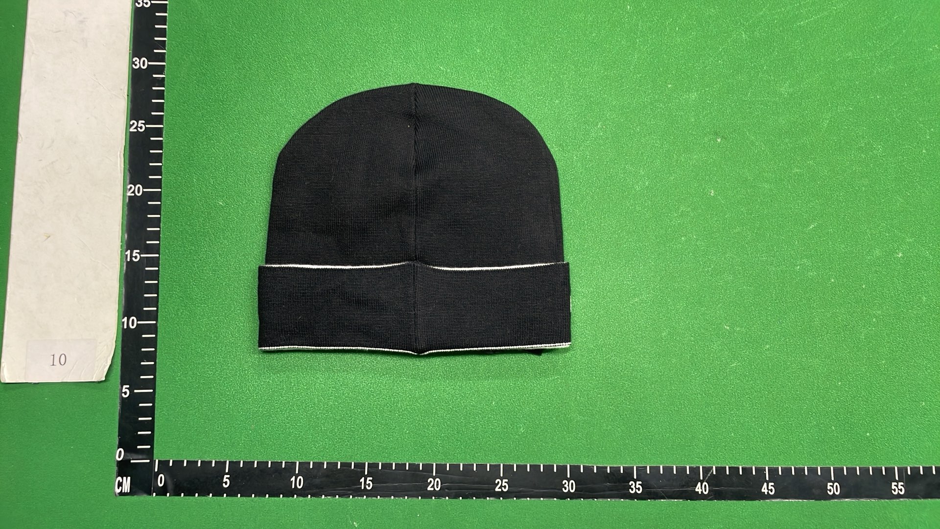 Givenchy Black Beanie Hat with White Logo Knit Cap