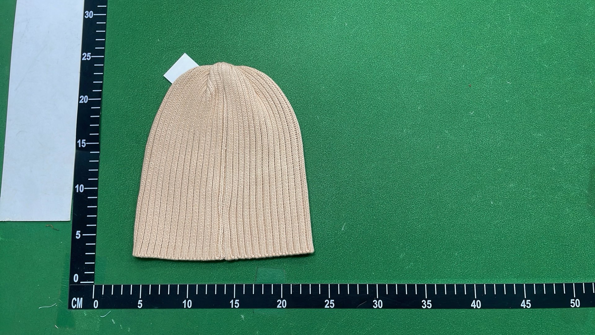 Prada Black Ribbed Knit Beanie with Logo Patch