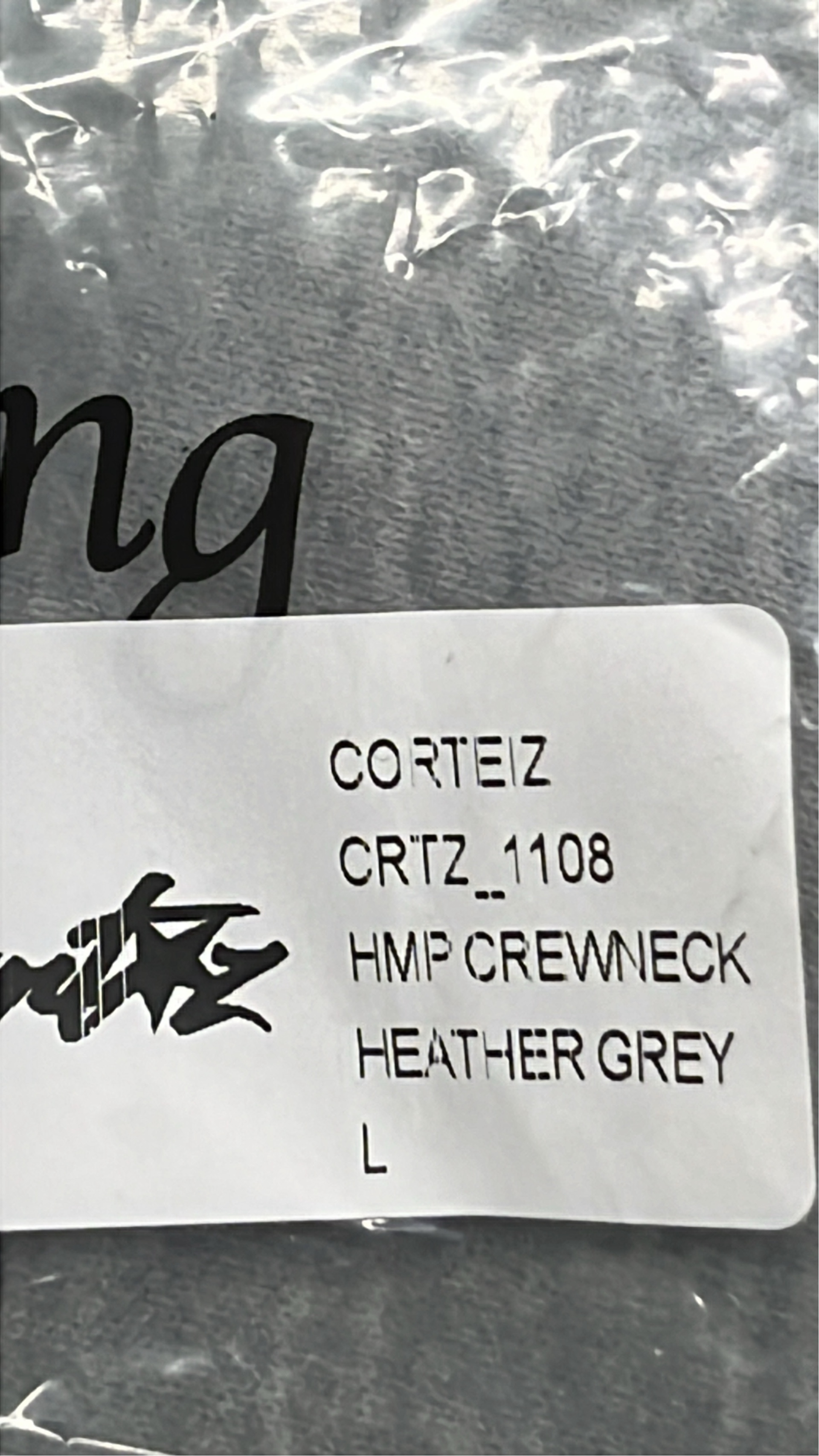 Light Gray Crewneck Sweatshirt for Men and Women