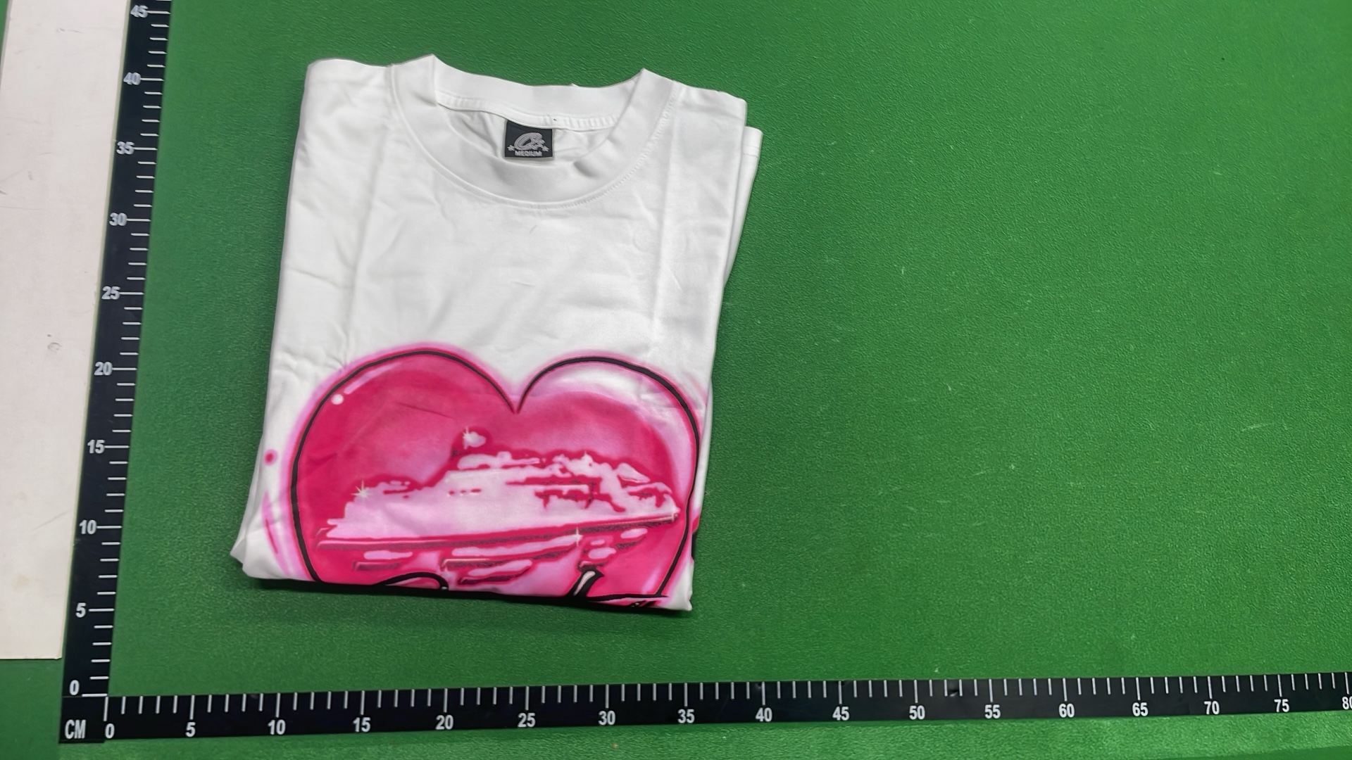 Pink Heart Design T-Shirt for Women and Men