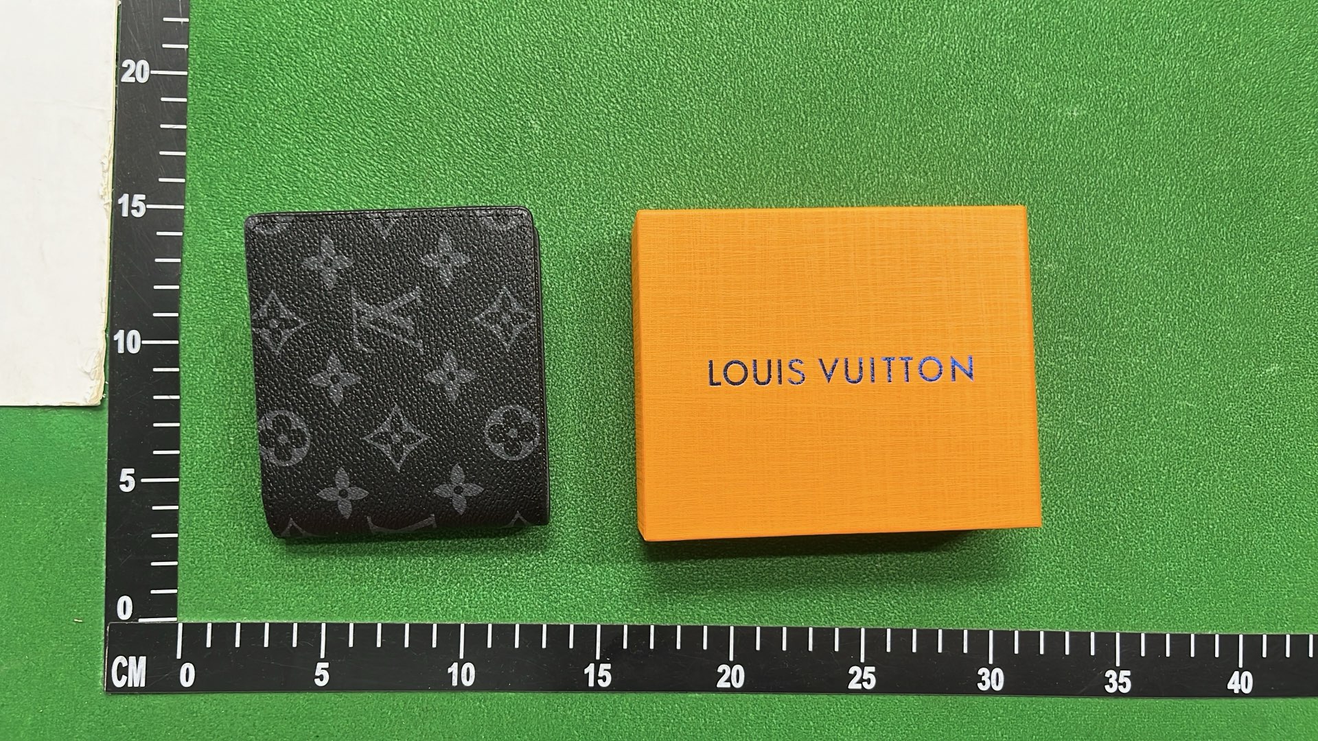 Louis Vuitton Damier and Monogram Wallets in Orange Box