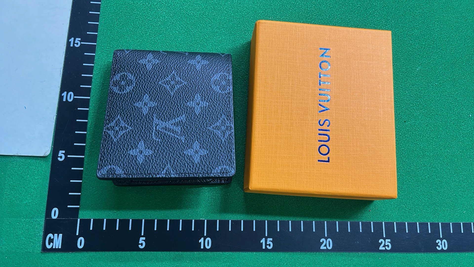 Louis Vuitton Damier and Monogram Wallets in Orange Box
