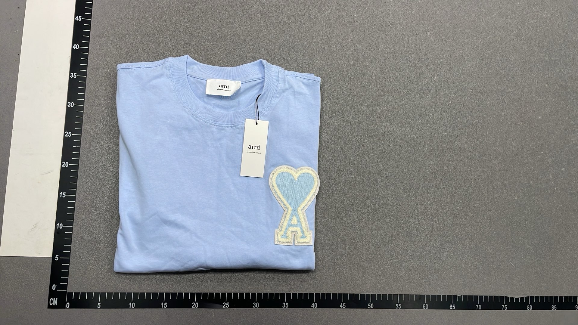 Black T-Shirt with Red Heart and A Logo