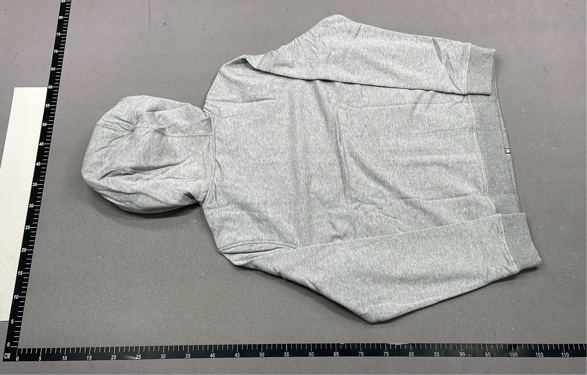 Black Hoodie with Plaid Inner Lining