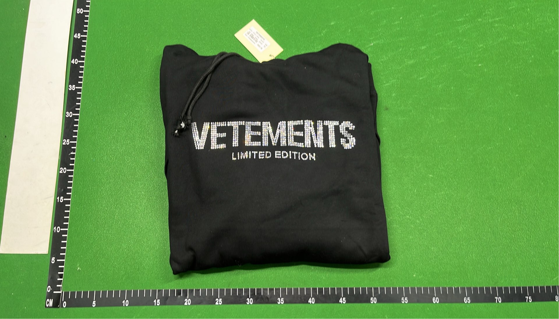 VETEMENTS Restricted Hoodie Black Red Logo Sweatshirt