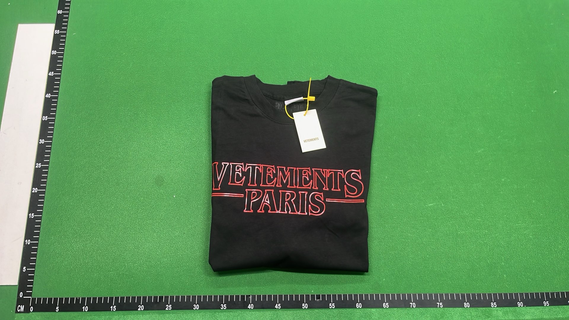 White Oversized T-Shirt with Logo Print by Vetements