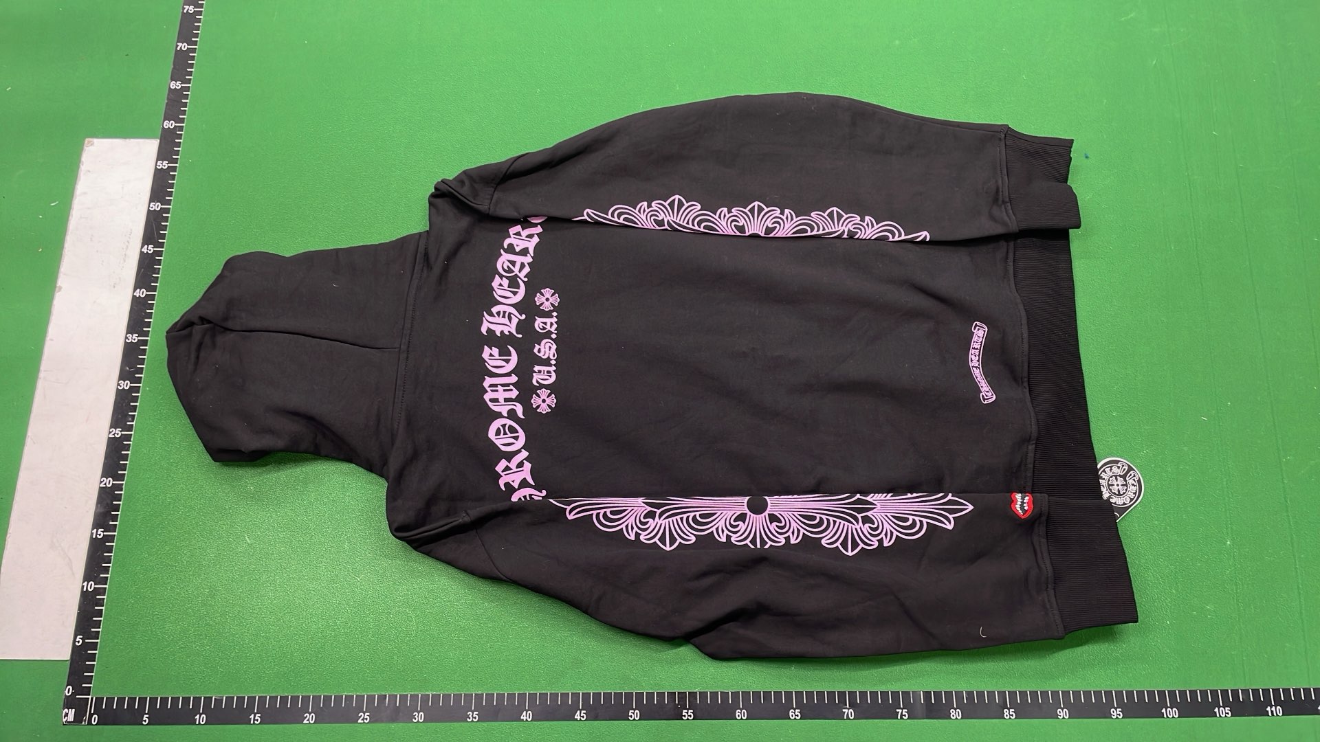 Chrome Hearts White Hoodie with Logo and Lips Design