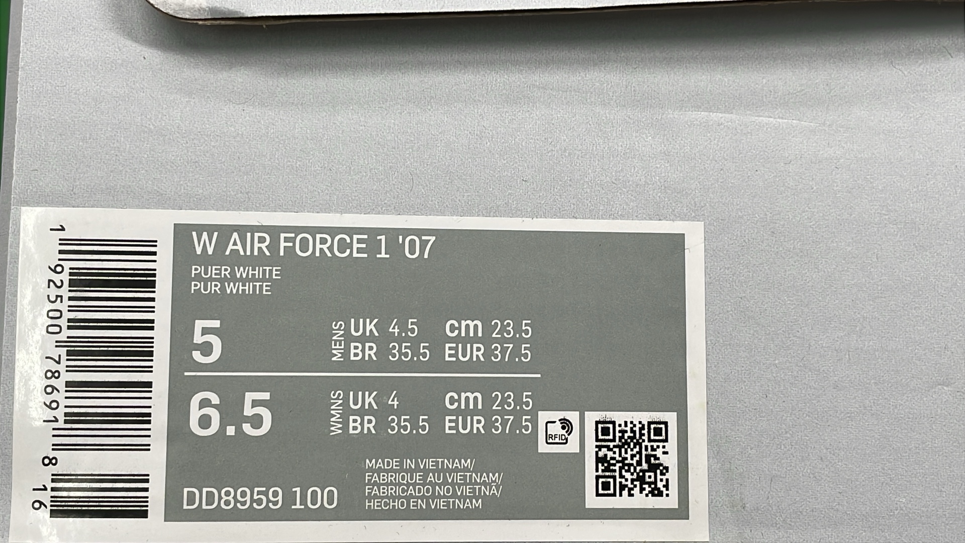 Nike Air Force 1 Low White Leather Sneakers