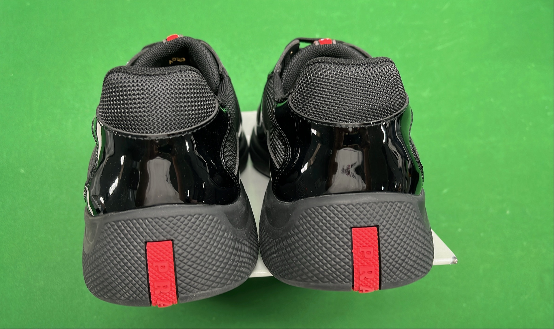 Prada Yellow Patent Leather Sneakers for Men