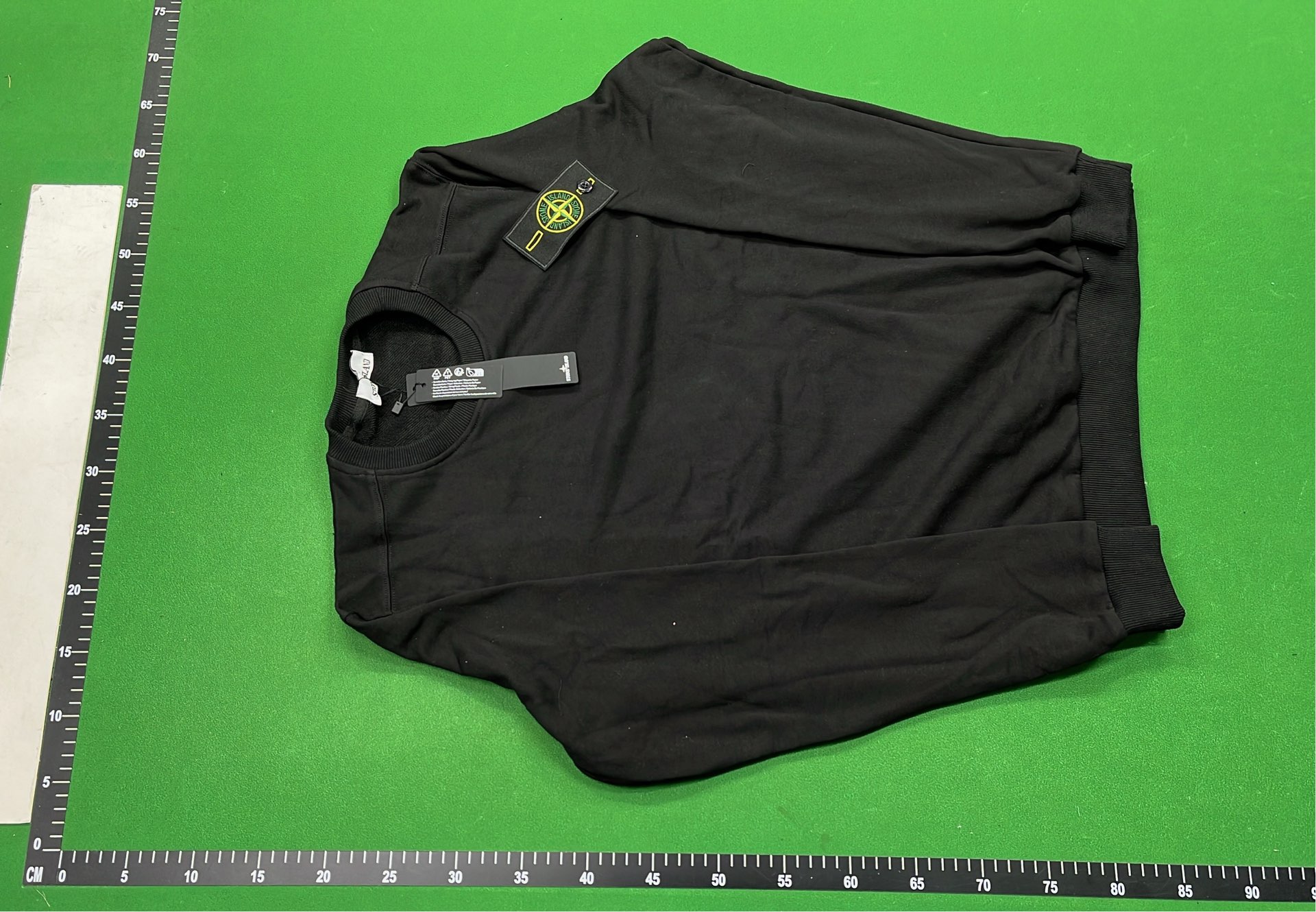 Pink Crewneck Sweatshirt with Patch Detail
