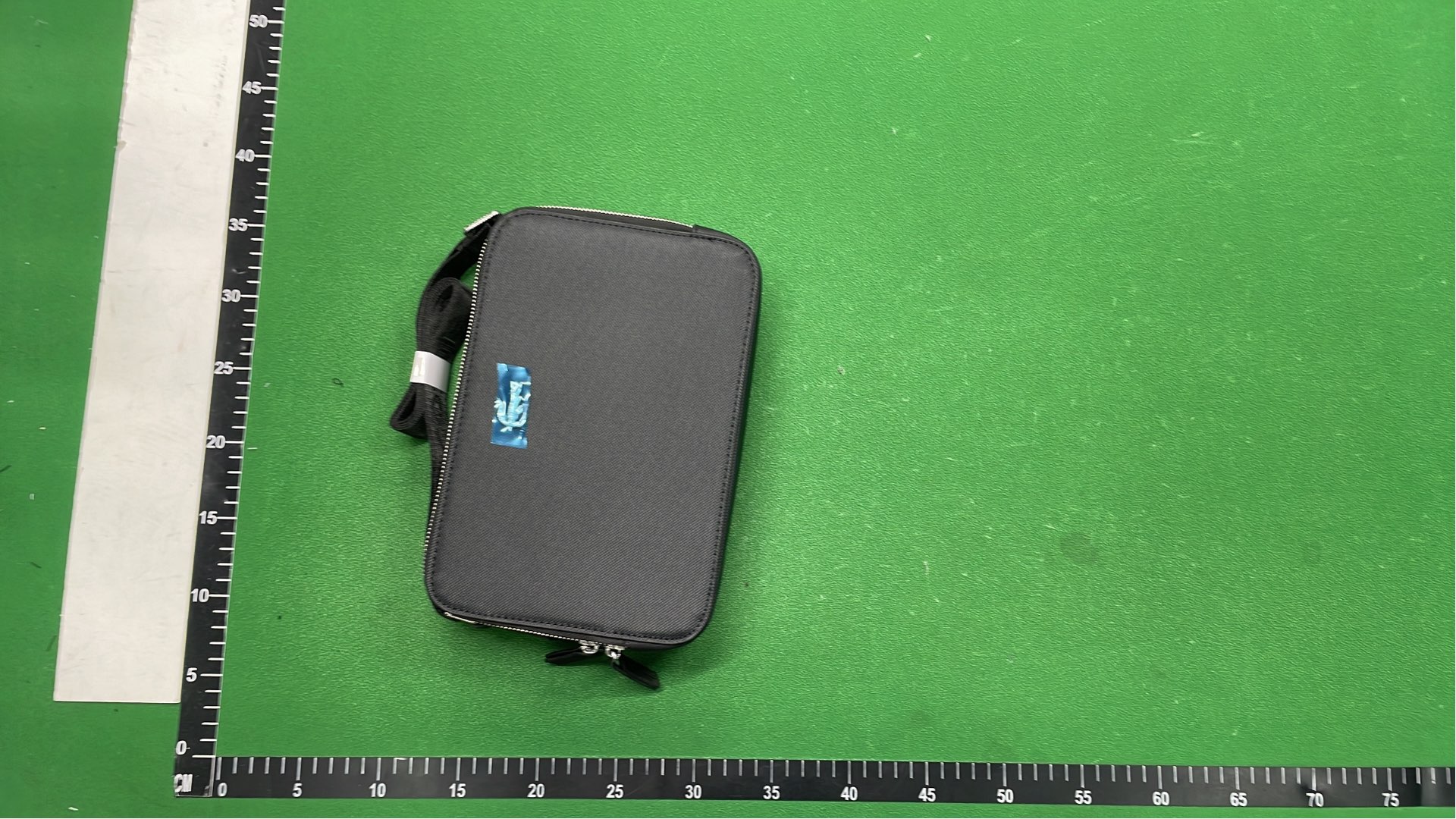 Lacoste Black Crossbody Bag with Zip Closure and Adjustable Strap