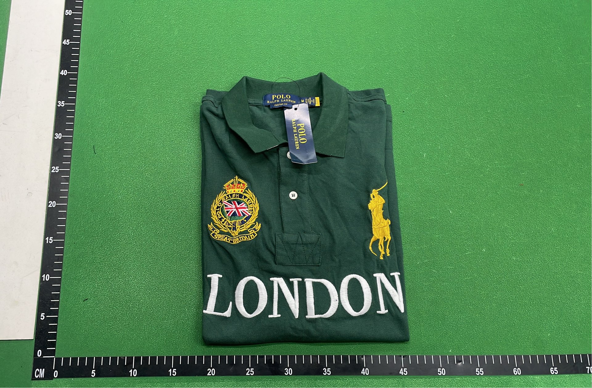 Green Rome Polo Shirt with Pony Logo and Italian Crest