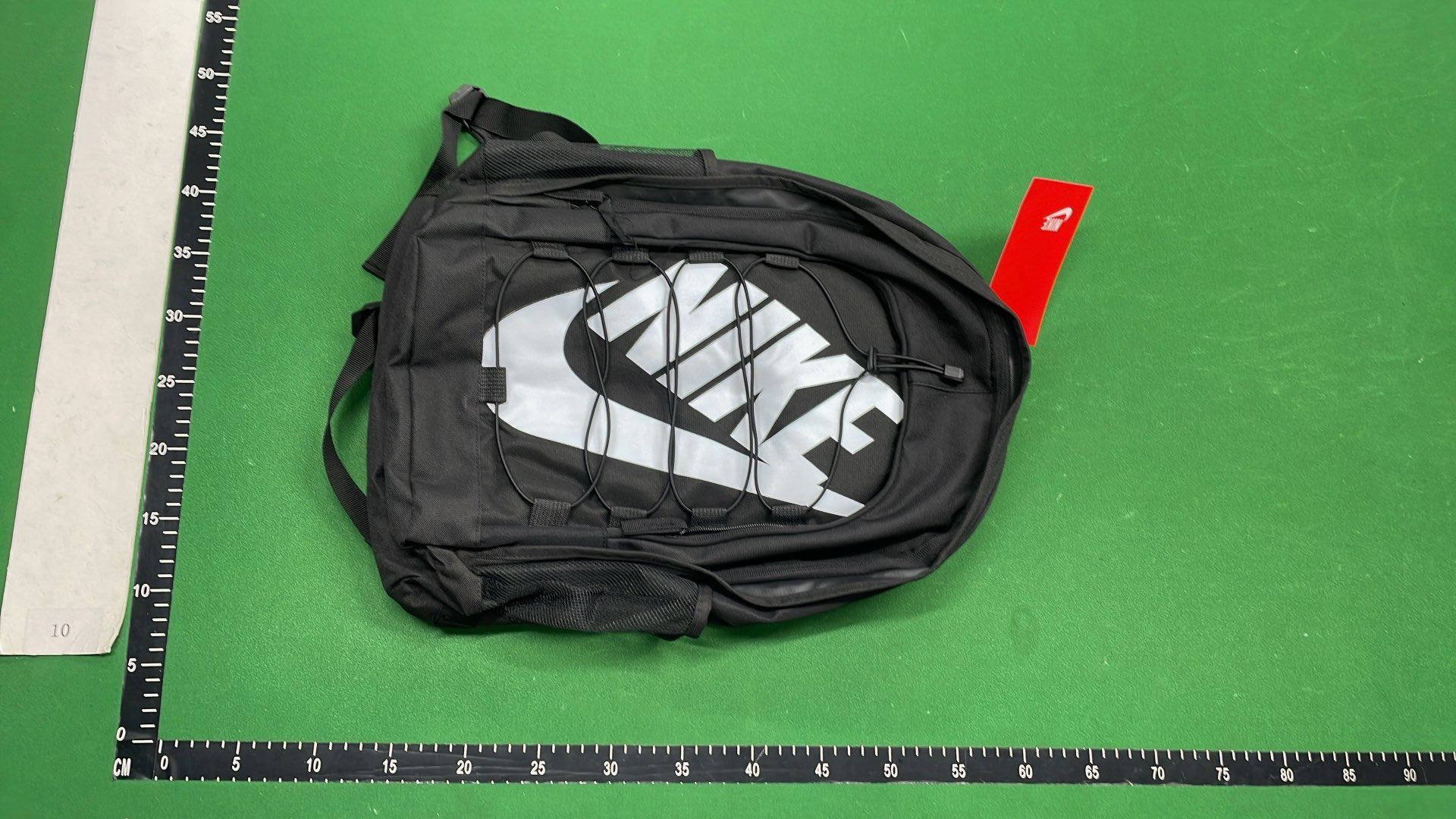 Supreme Black Backpack with Vertical Logo