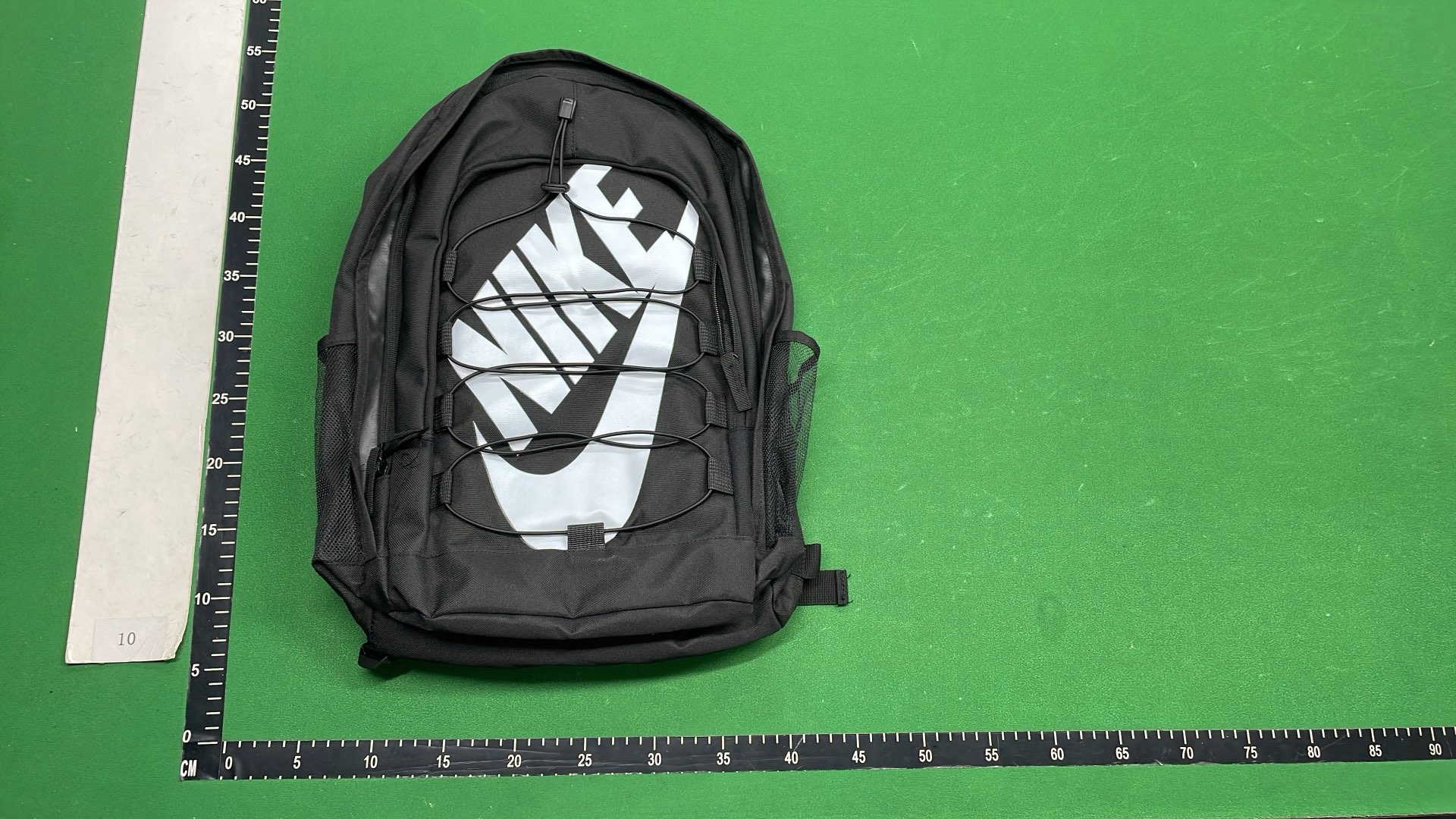 Supreme Black Backpack with Vertical Logo