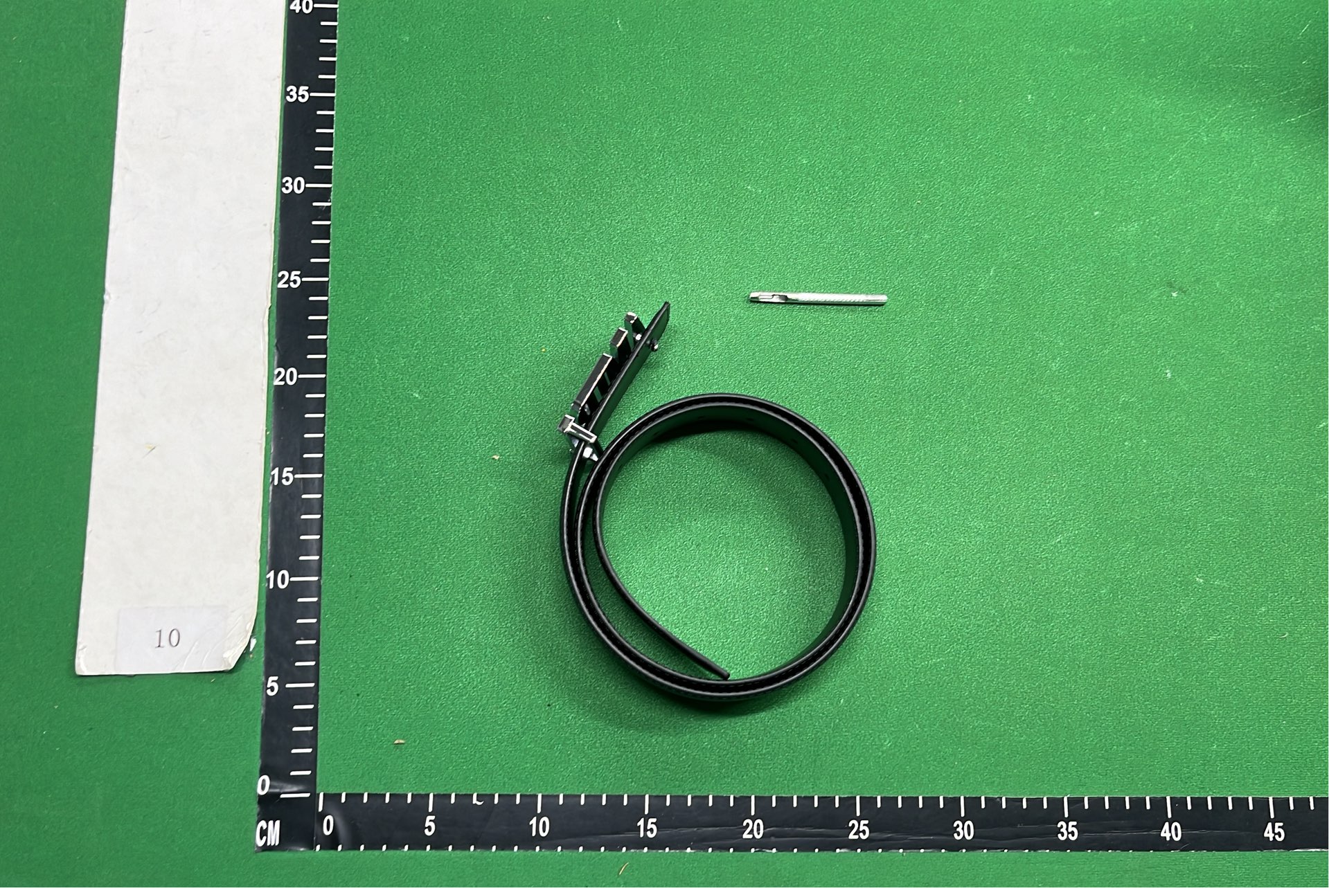 AMIRI Black Leather Belt with Logo Buckle