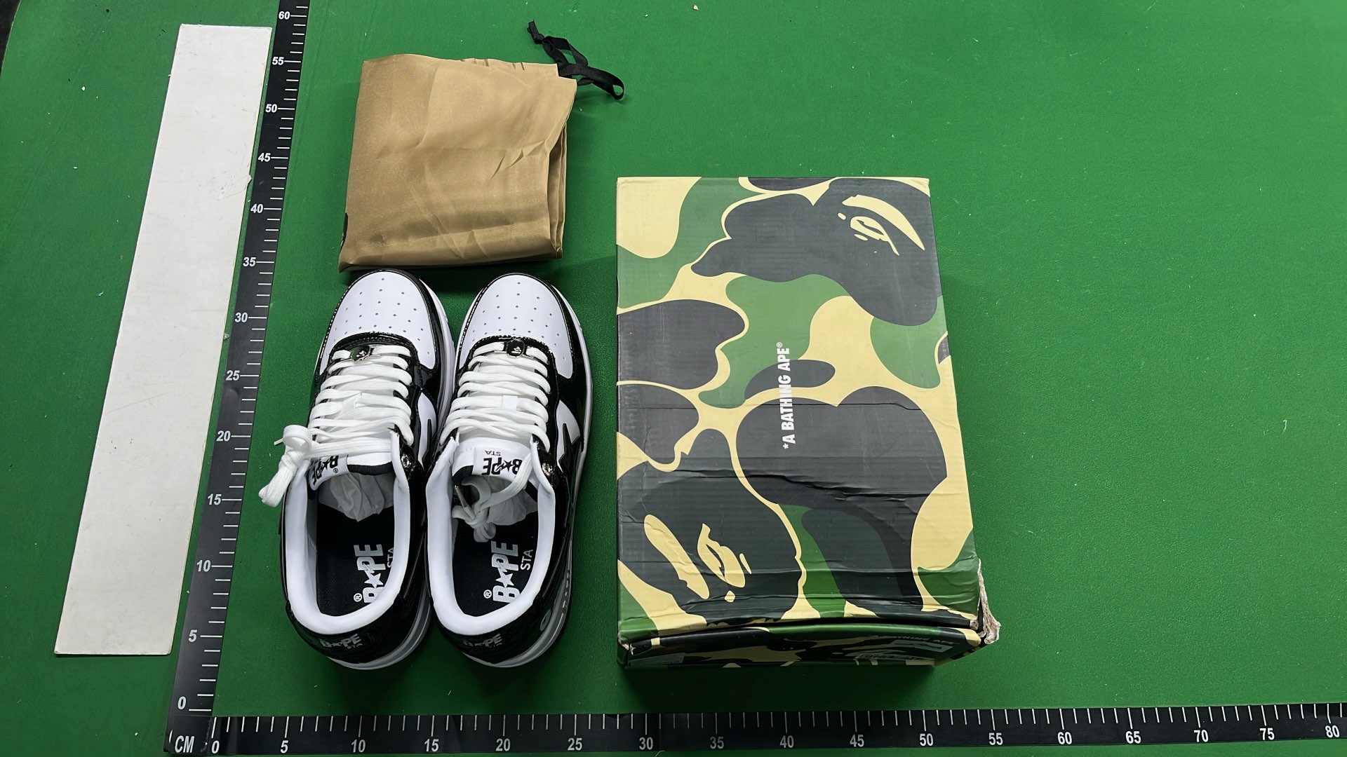 BAPE Green Star Low Top Sneakers