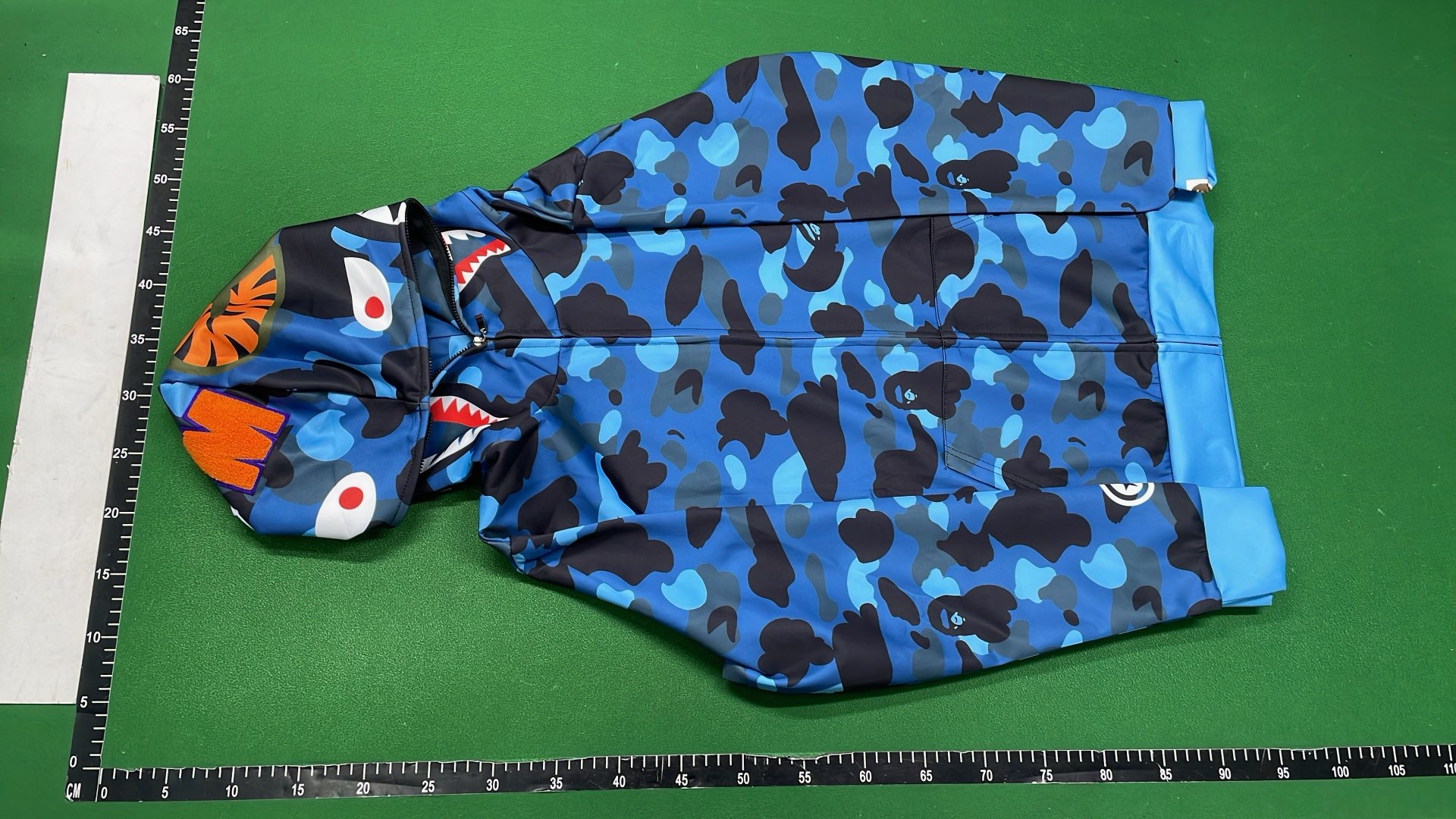 BAPE Shark Hoodie Camouflage Zip-Up Sweatshirt