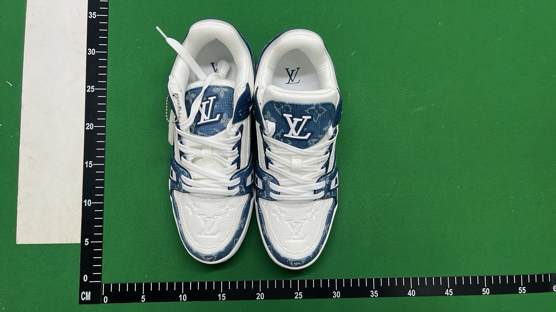 Louis Vuitton x Nike Air Force 1 Low Blue Monogram Sneakers