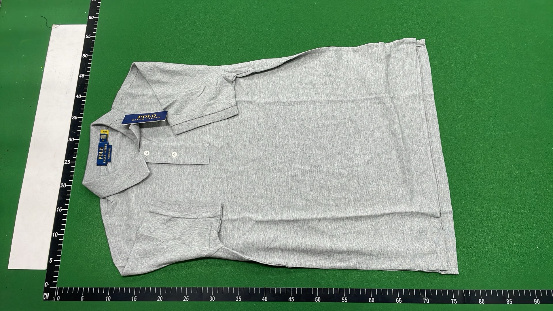 Men's Light Gray Short Sleeve Polo Shirt