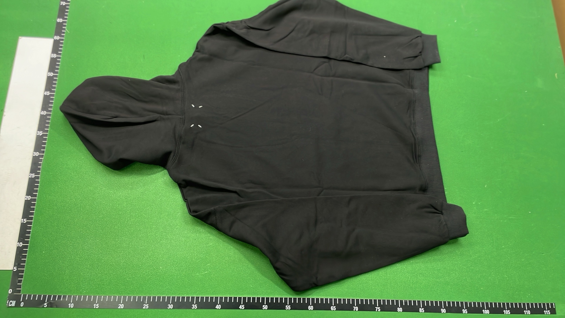 Black Hoodie with Number Pattern Design