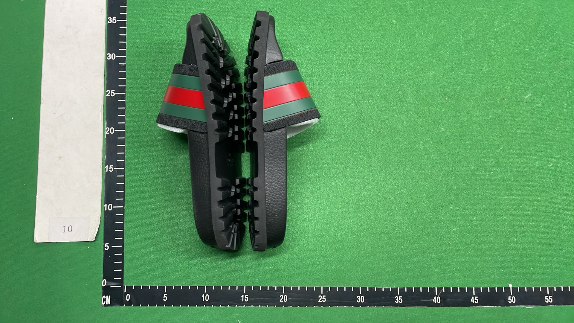 Gucci Red and Green Stripe Slide Sandals for Men