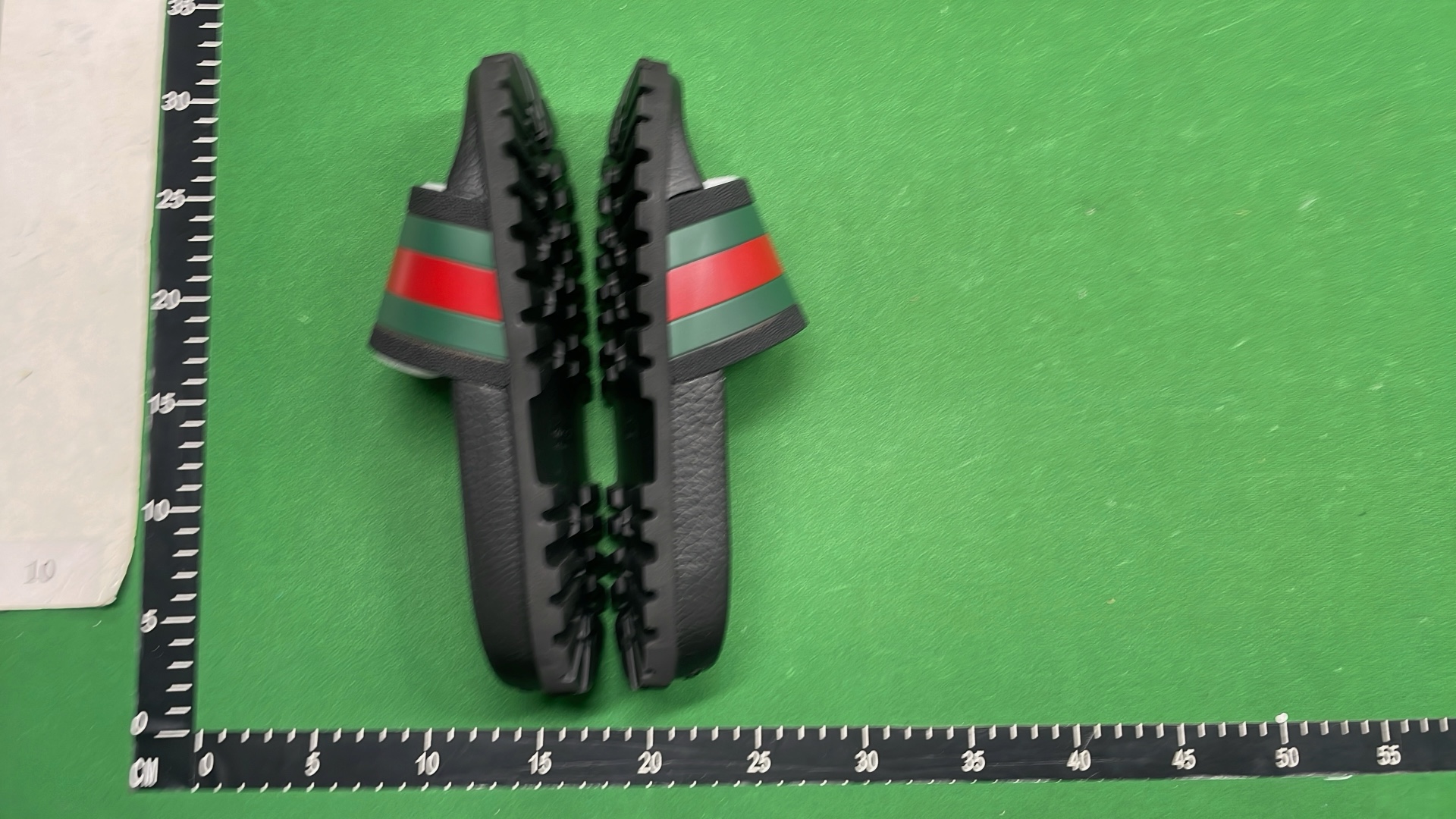 Gucci Red and Green Stripe Slide Sandals for Men