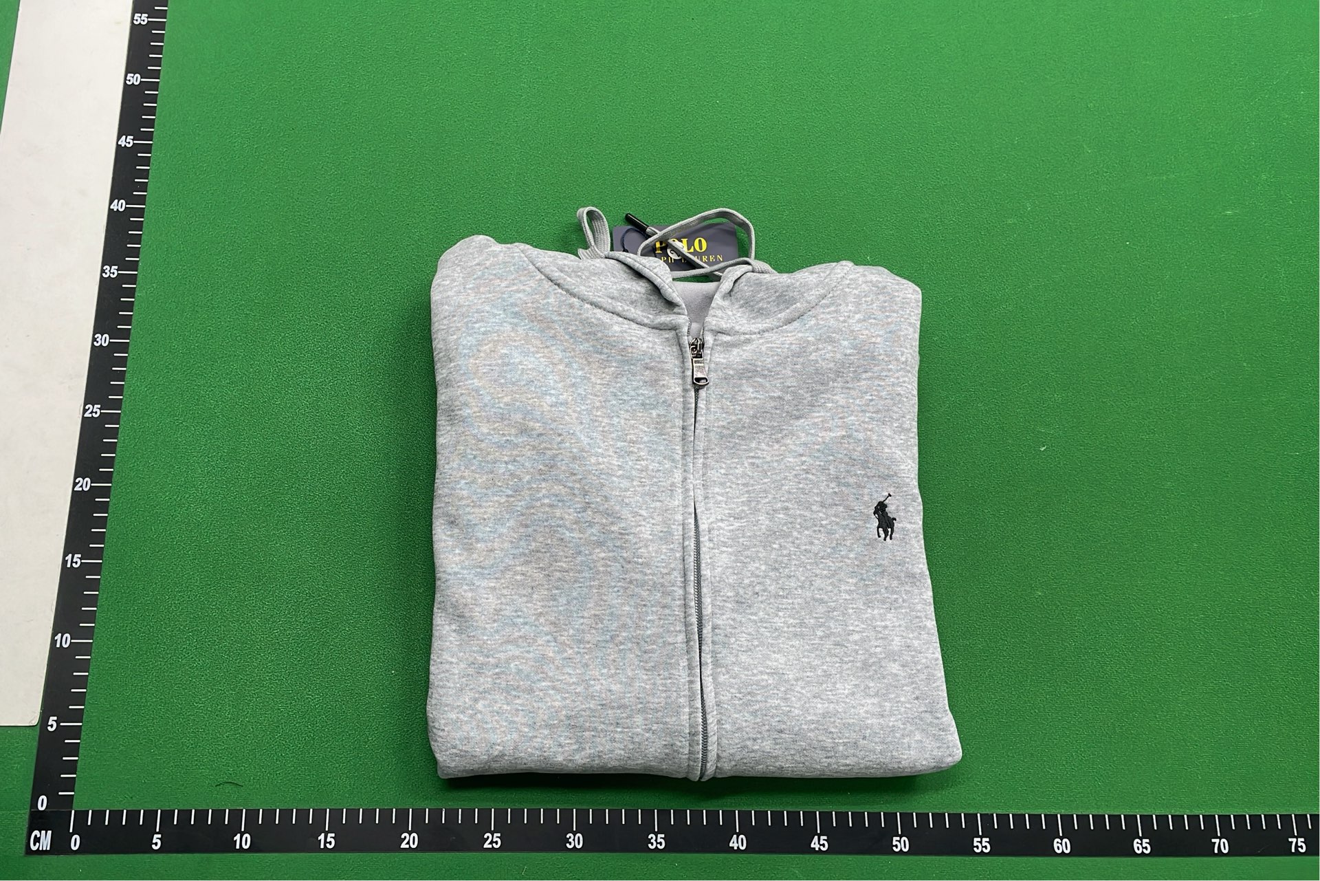 Grey Cotton Jogger Pants with Pony Logo