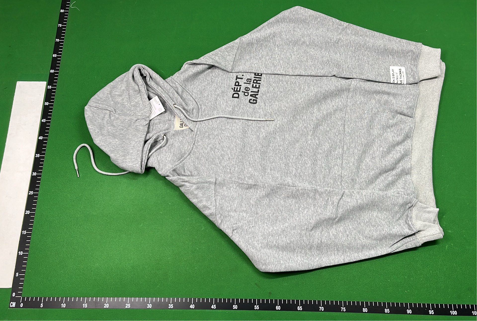 Gallery Dept. Black Hoodie with Logo Print