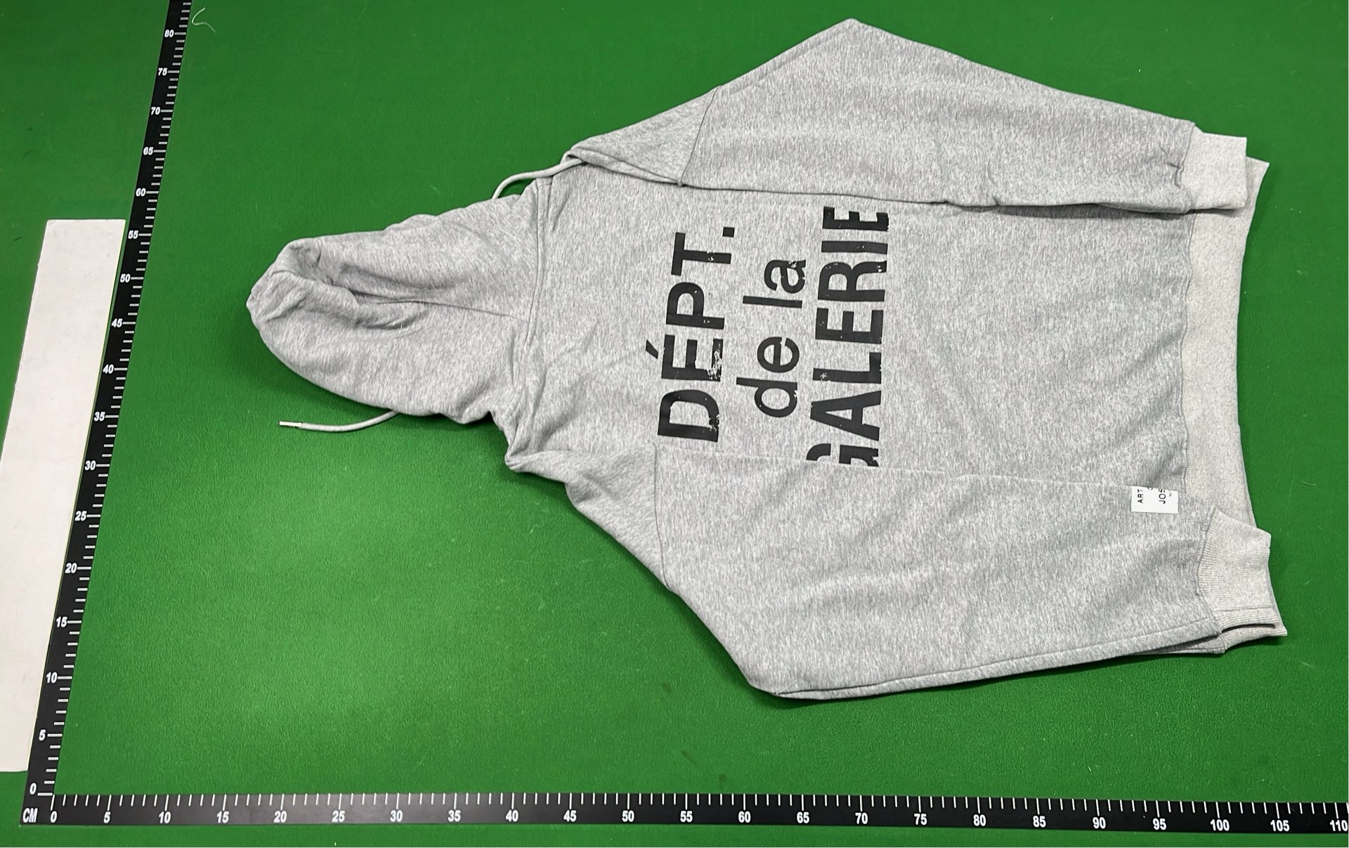 Gallery Dept. Black Hoodie with Logo Print