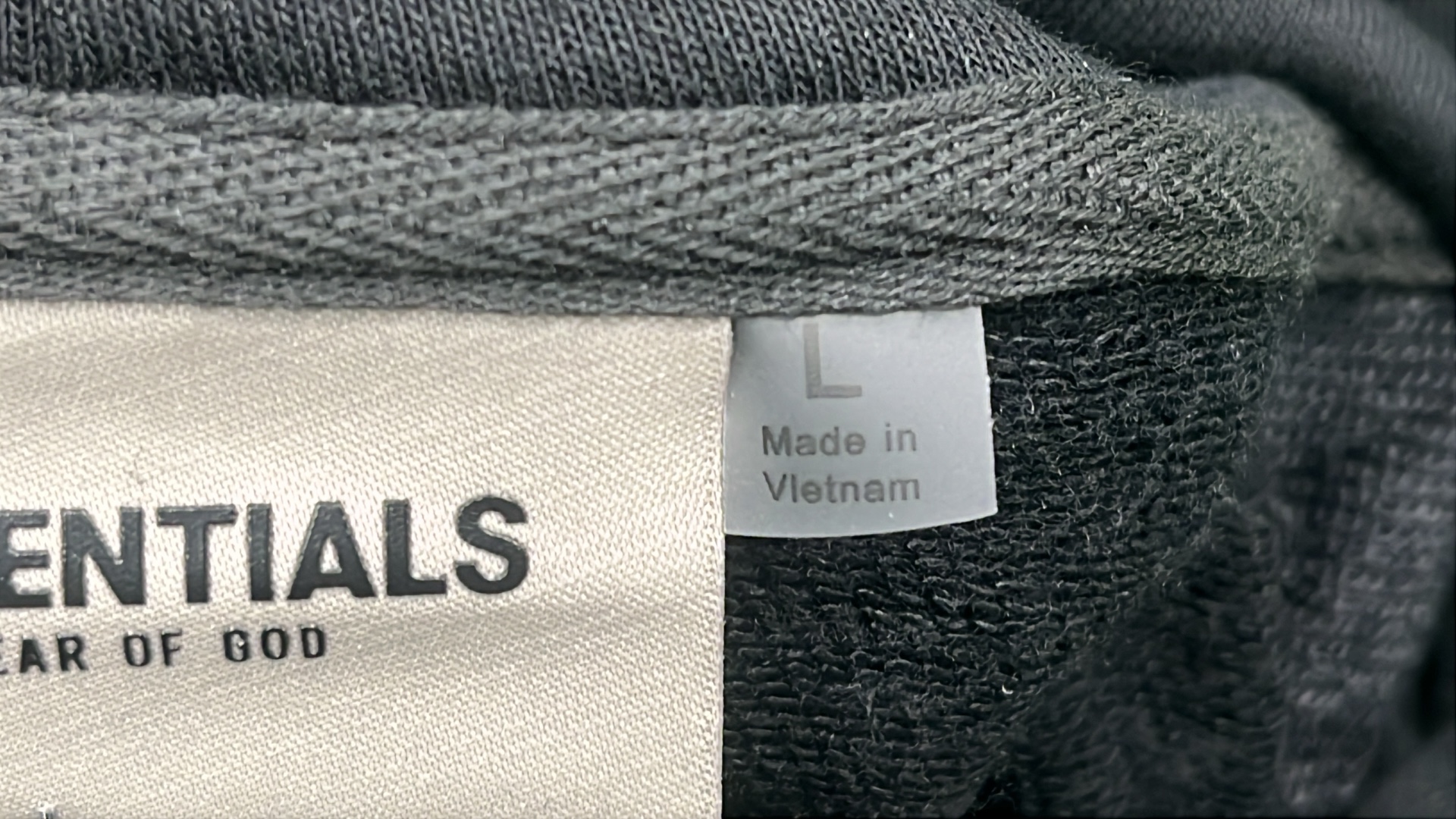 Essentials Black Hoodie - Minimalist Streetwear Design