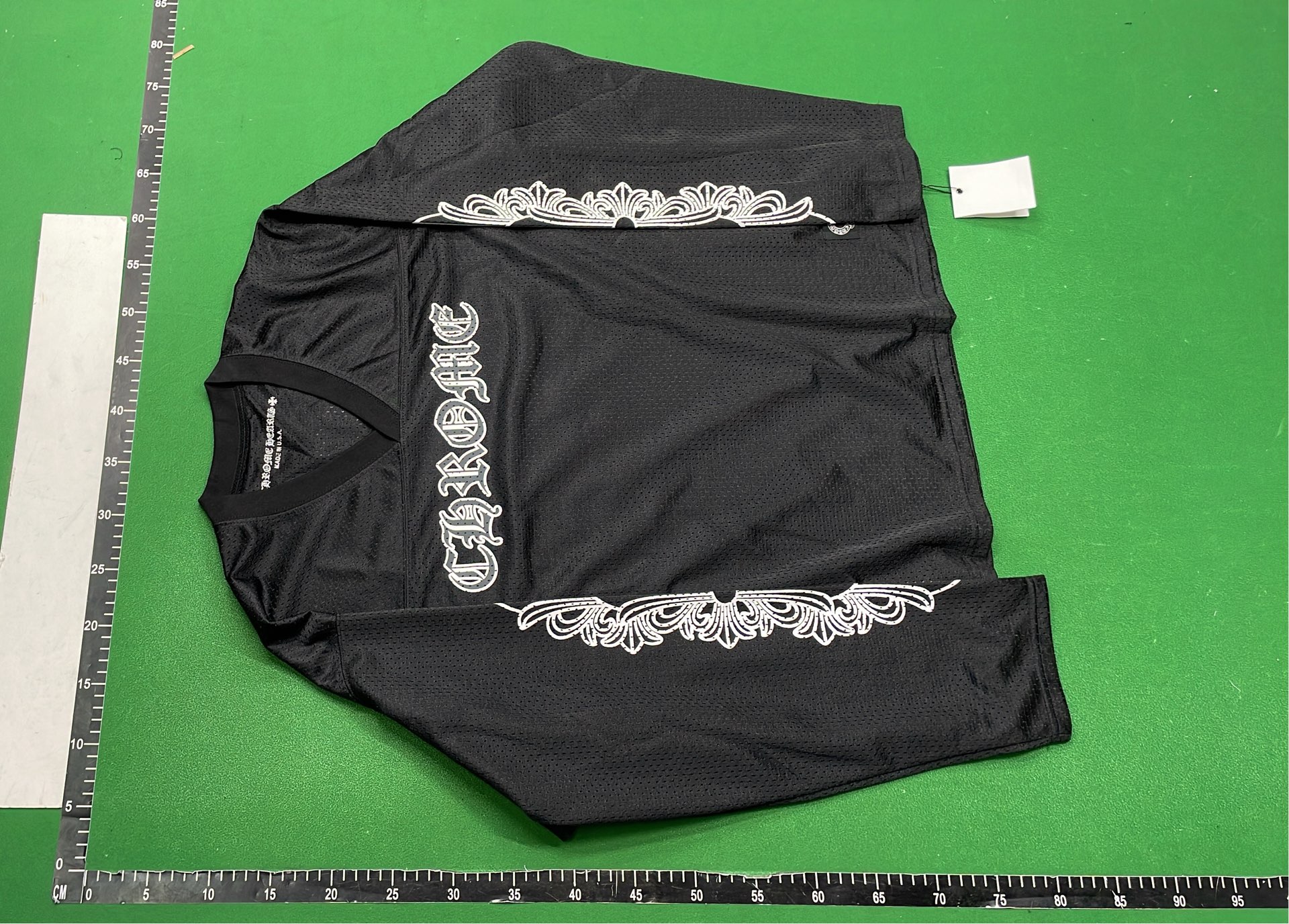 Red Form Jersey with Ornate Sleeve Designs