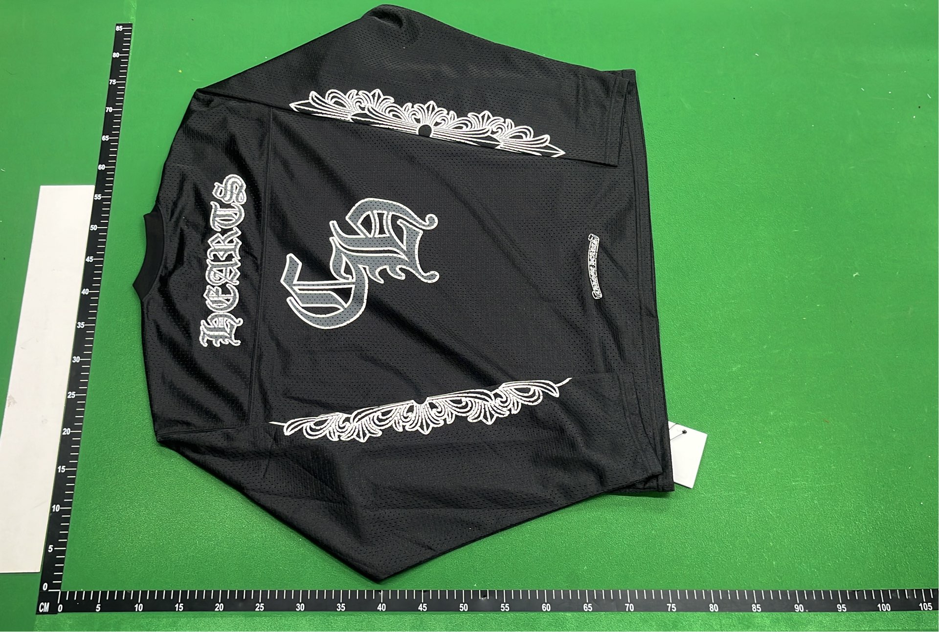 Red Form Jersey with Ornate Sleeve Designs