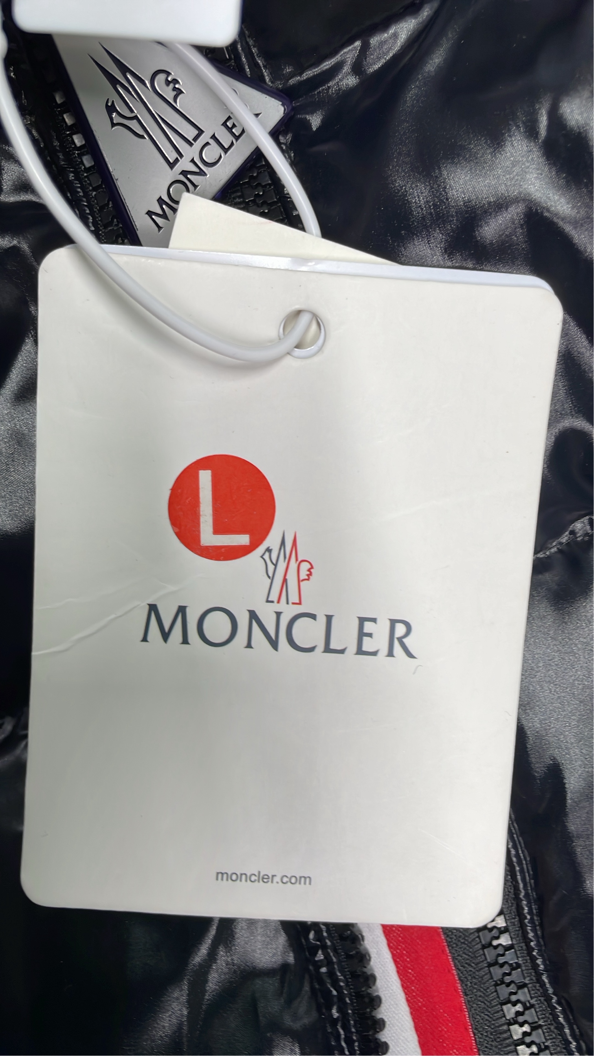 Moncler Black Puffer Jacket with Hood