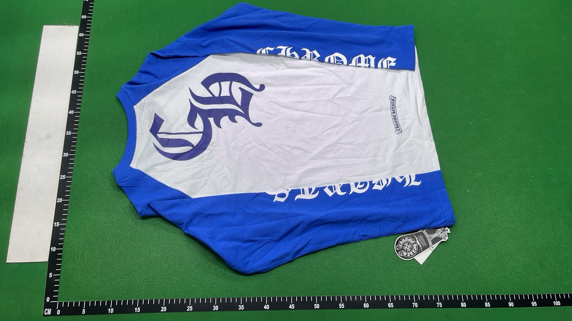 Chrome Hearts Black and White Raglan T-Shirt
