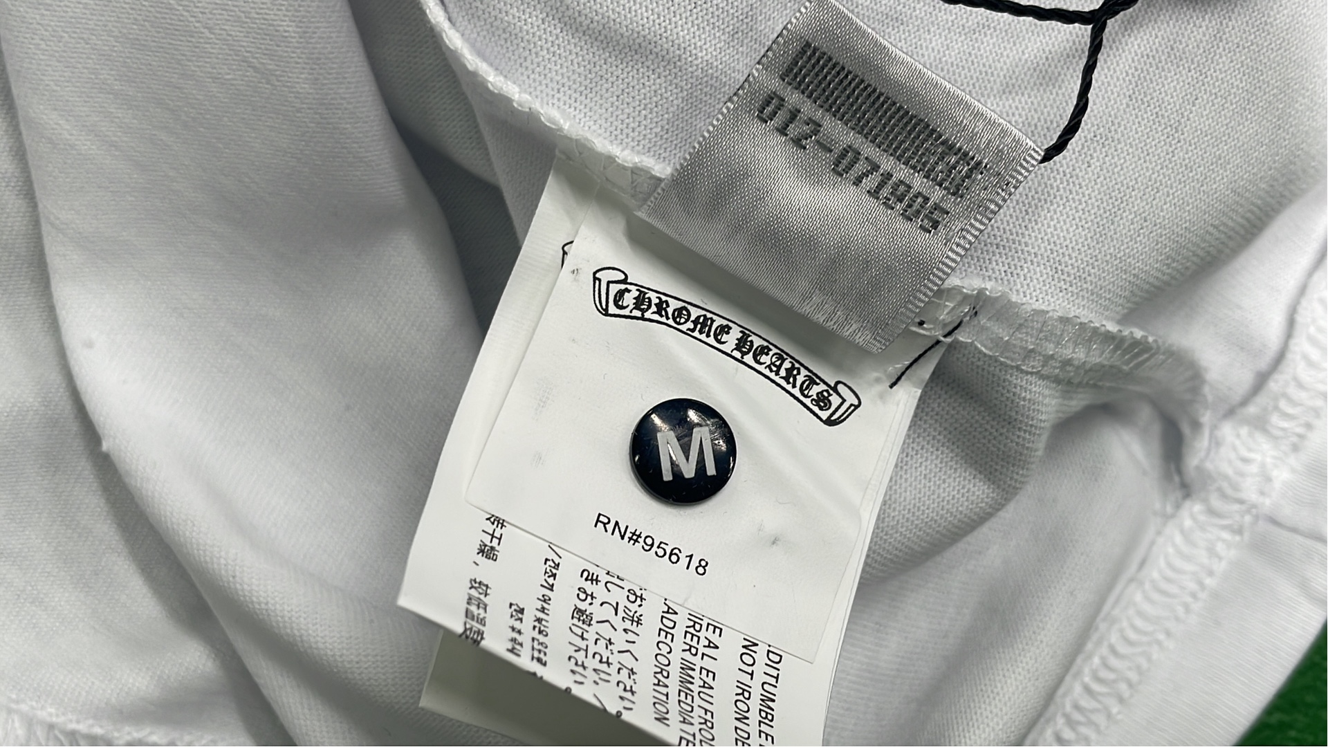 Chrome Hearts Black and White Raglan T-Shirt